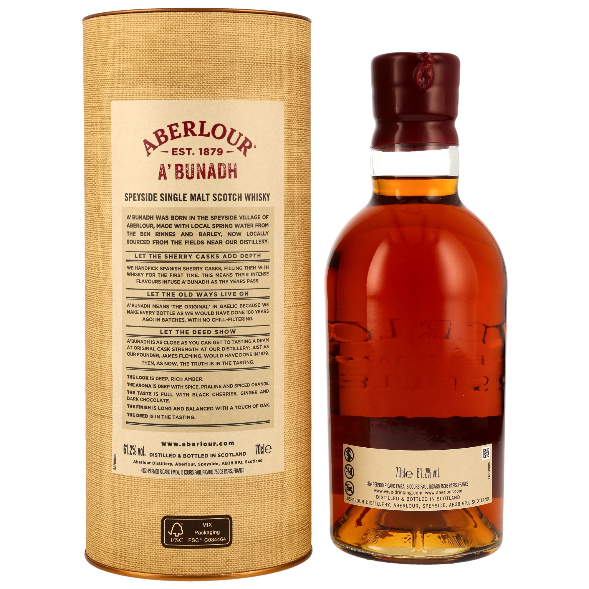 Aberlour a´ bunadh Batch 082 - Spanish Oloroso Sherry Butts - 61,2%
