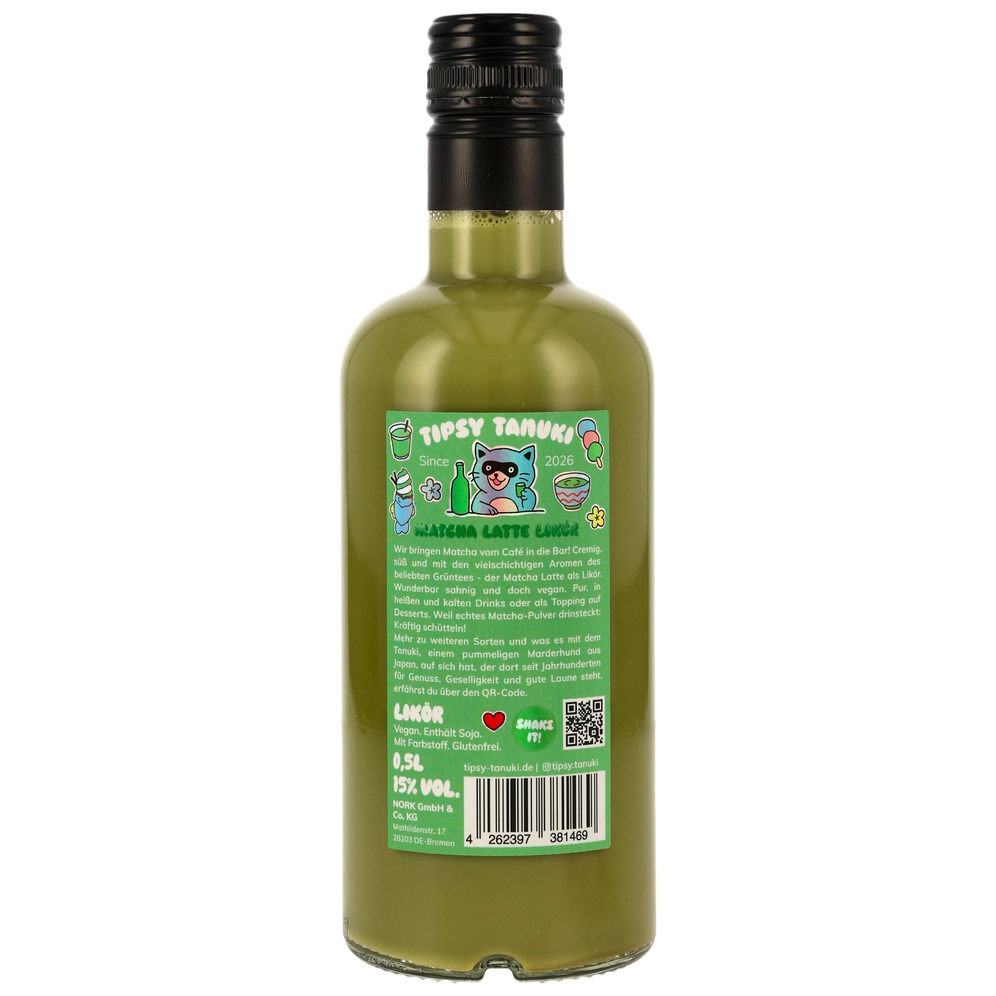 Tipsy Tanuki - Matcha Latte Likör
