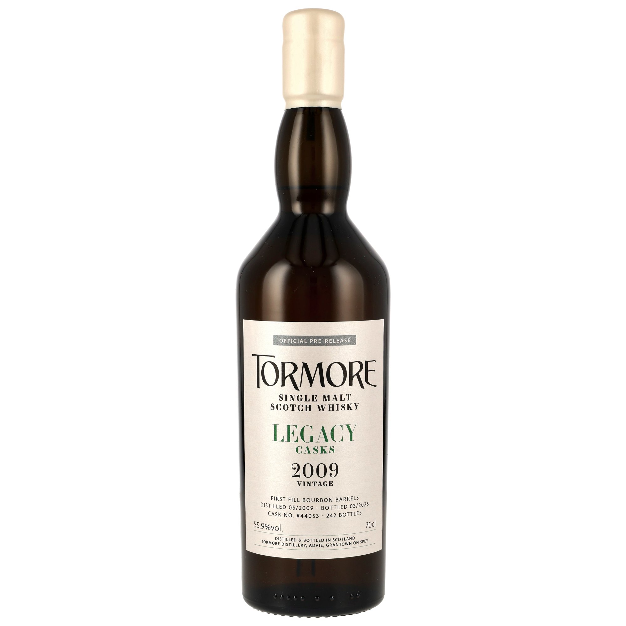 Tormore 2009/2025 - 15 y.o. - 1st Fill Bourbon Barrel #44053 - Legacy Casks
