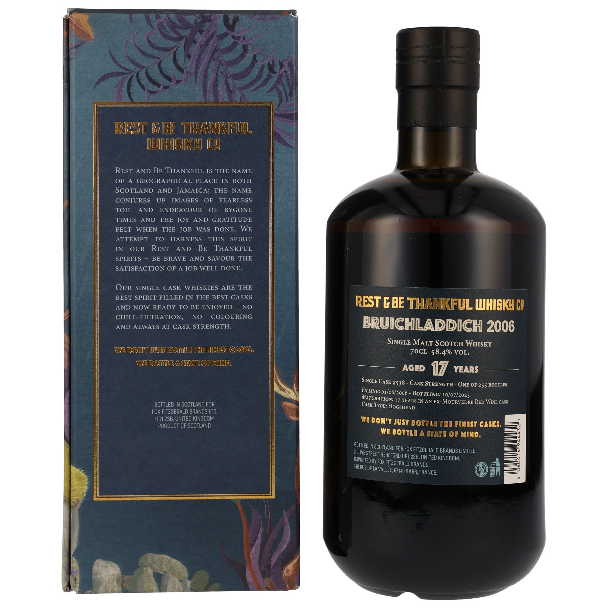 Bruichladdich 17 y.o. - Single Cask #538 - Rest & Be Thankful