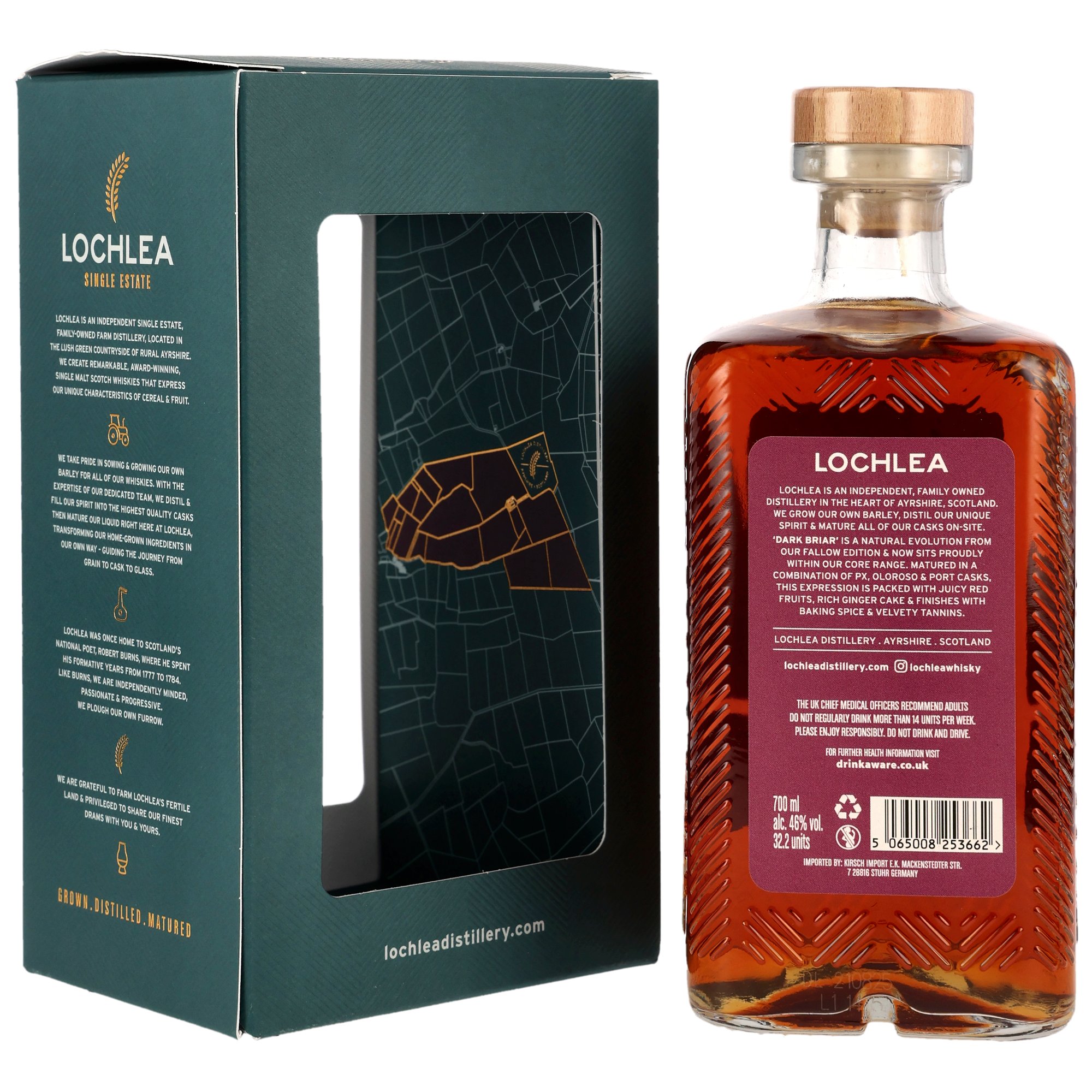 Lochlea Distillery Dark Briar - Oloroso, PX Sherry & Port Casks