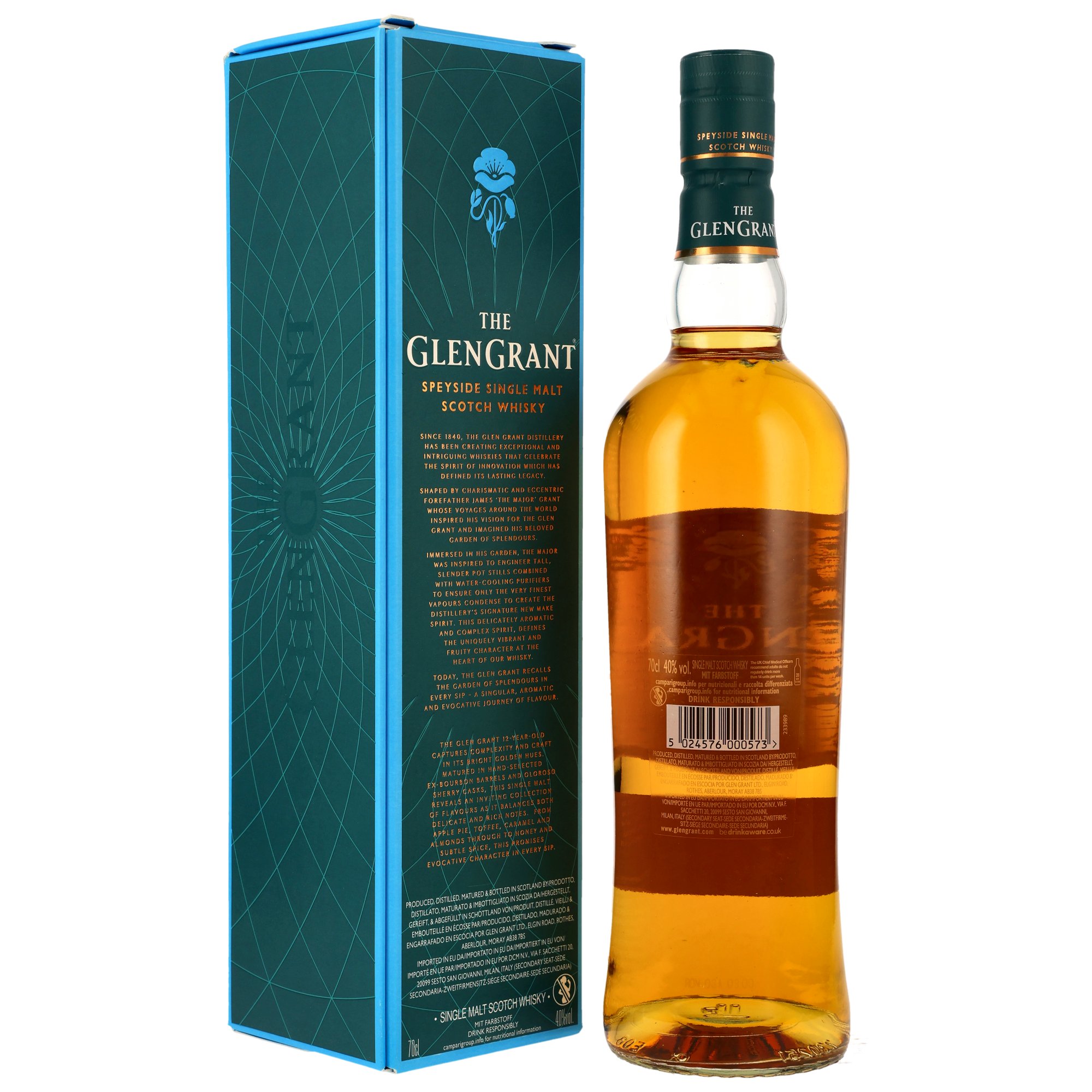Glen Grant 12 y.o. - Bourbon Barrels & Oloroso Sherry Casks - 40%