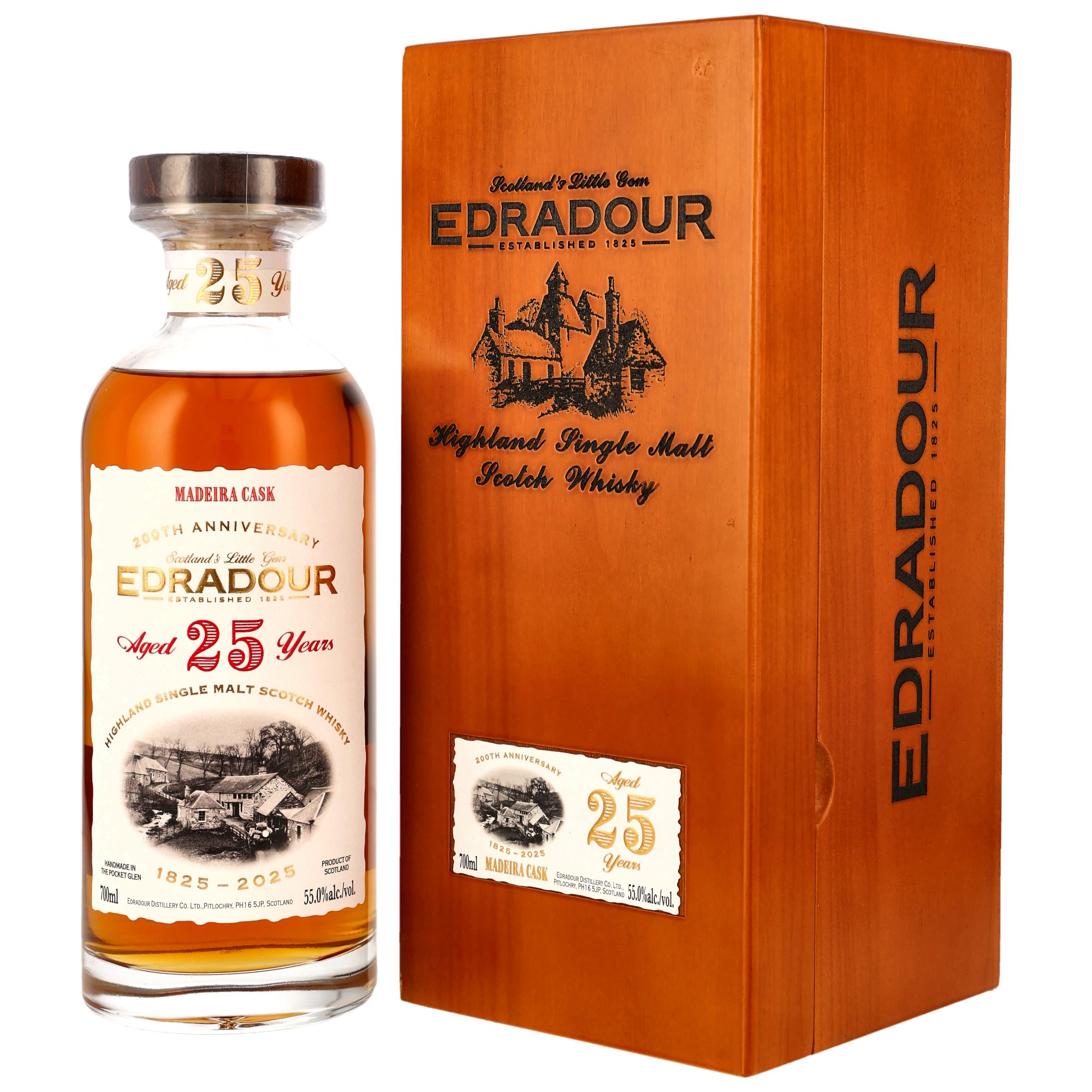Edradour 1999/2025 - 25 y.o. - 1st Fill Madeira Cask #901 - 200th Anniversary