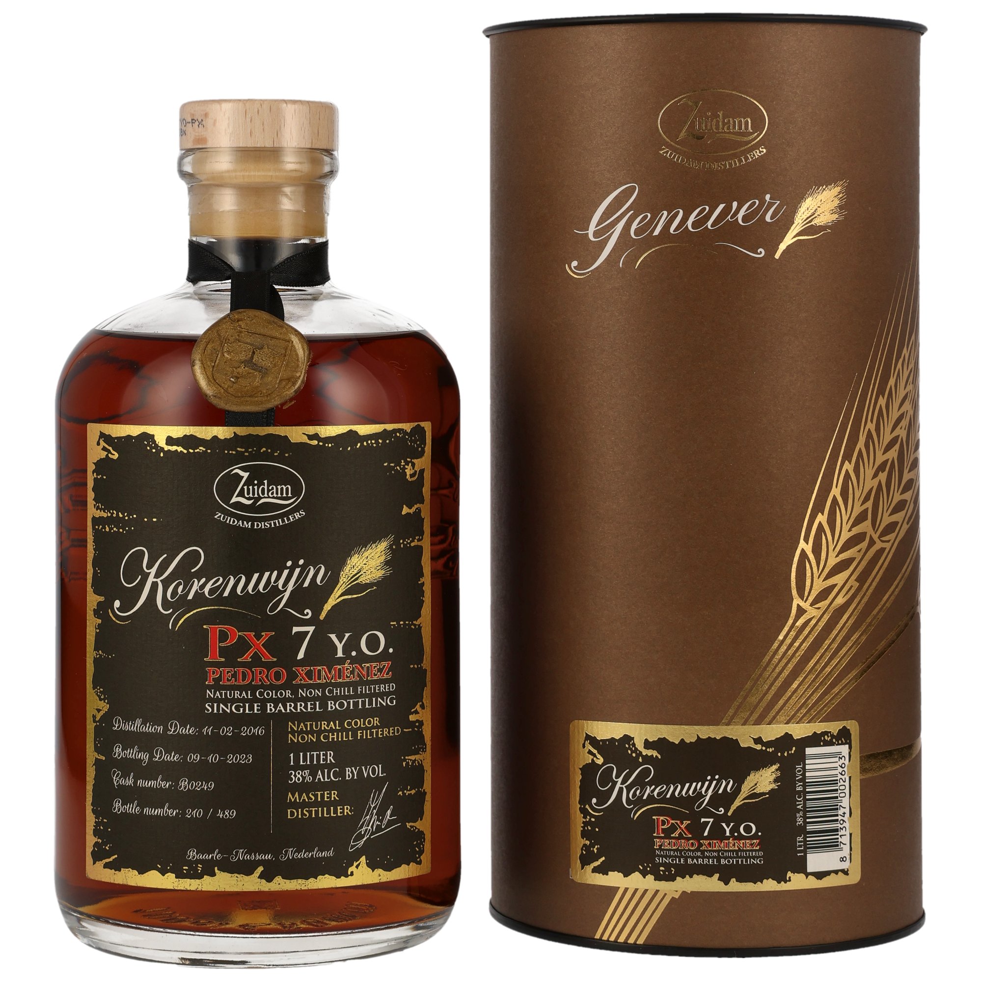 Zuidam Korenwijn Genever 7 y.o. PX Single Barrel