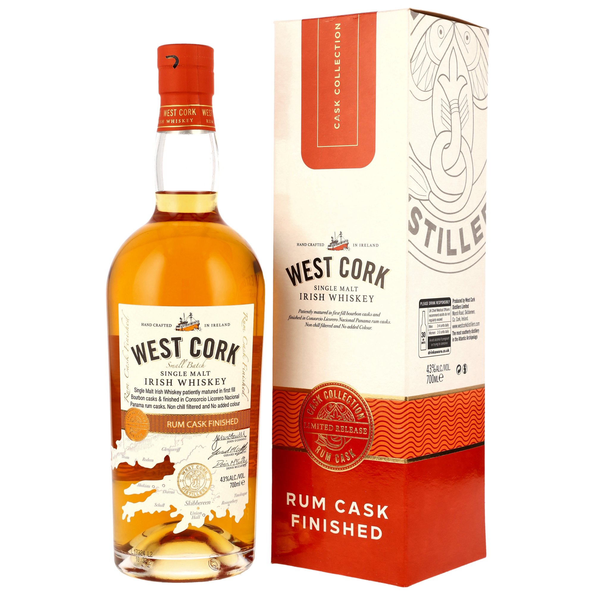West Cork Single Malt Rum Cask Finish in GP
