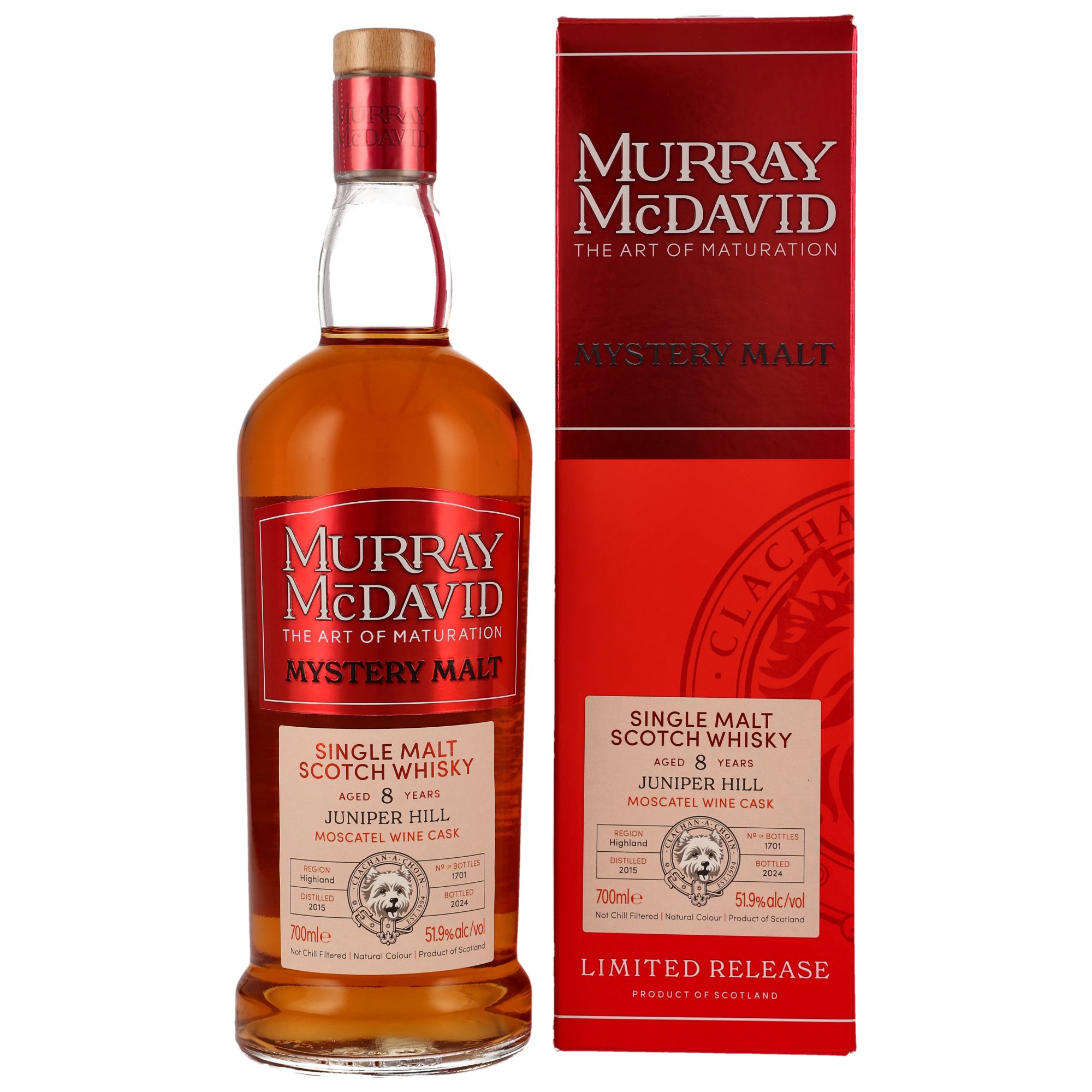 Juniper Hill 2015/2024 - 8 y.o. - Moscatel Wine Cask - Murray McDavid