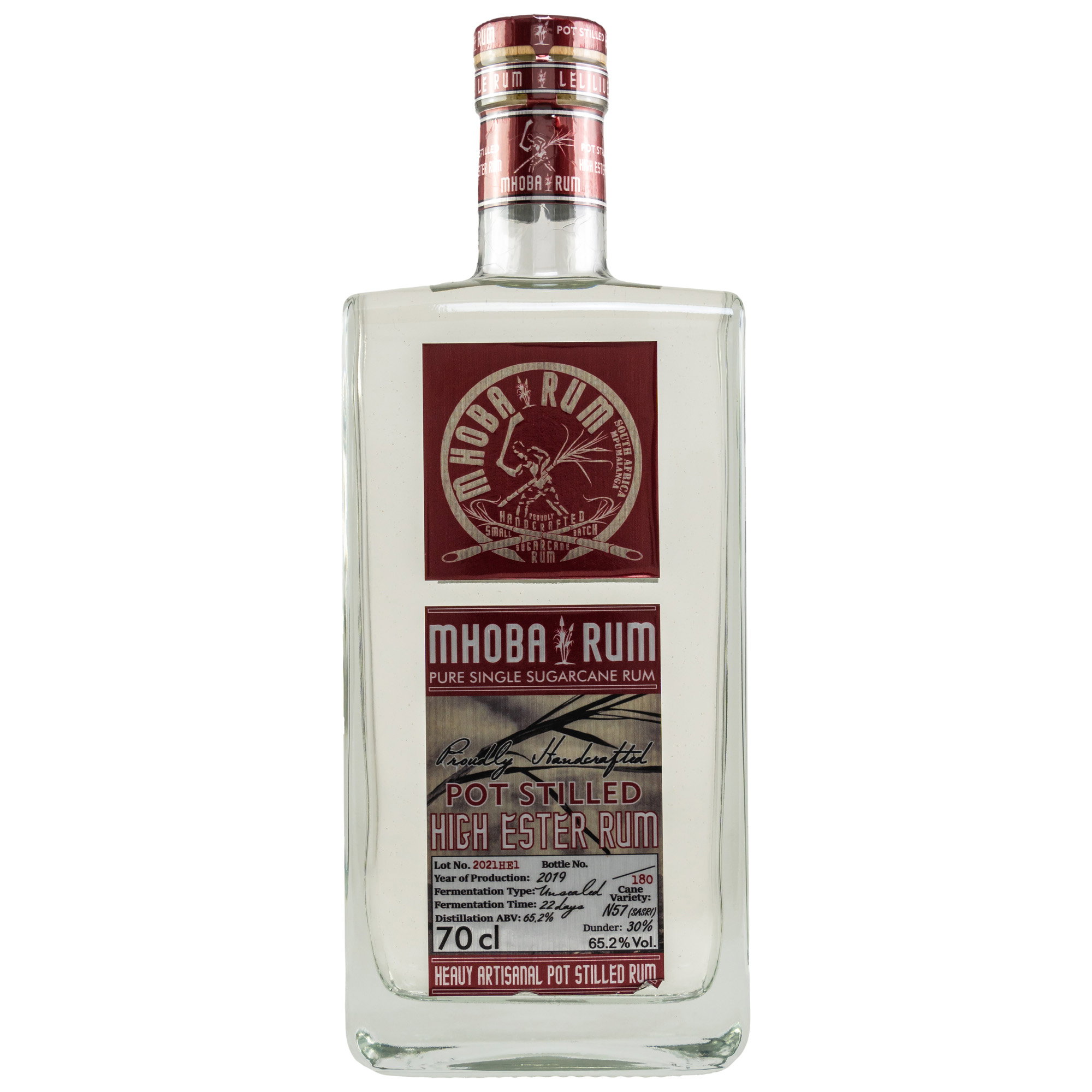 Mhoba Rum - Pot Stilled High Ester Rum - 65,2%