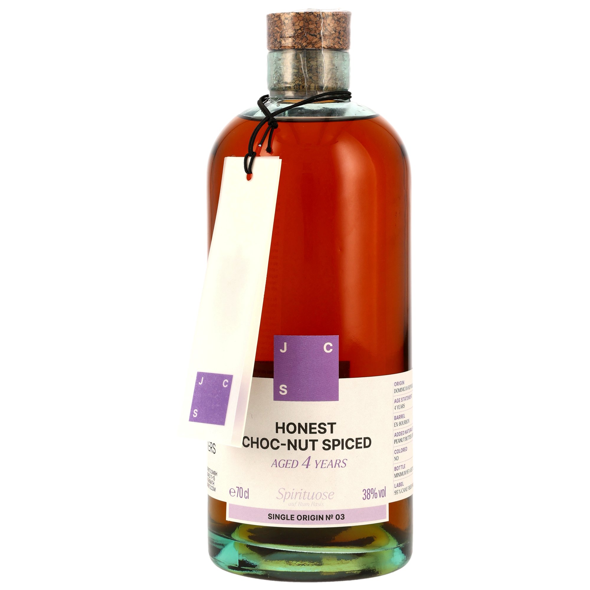 Honest Choc-Nut 4 y.o. Spiced Rum - Jack Crap Spirits (JCS)
