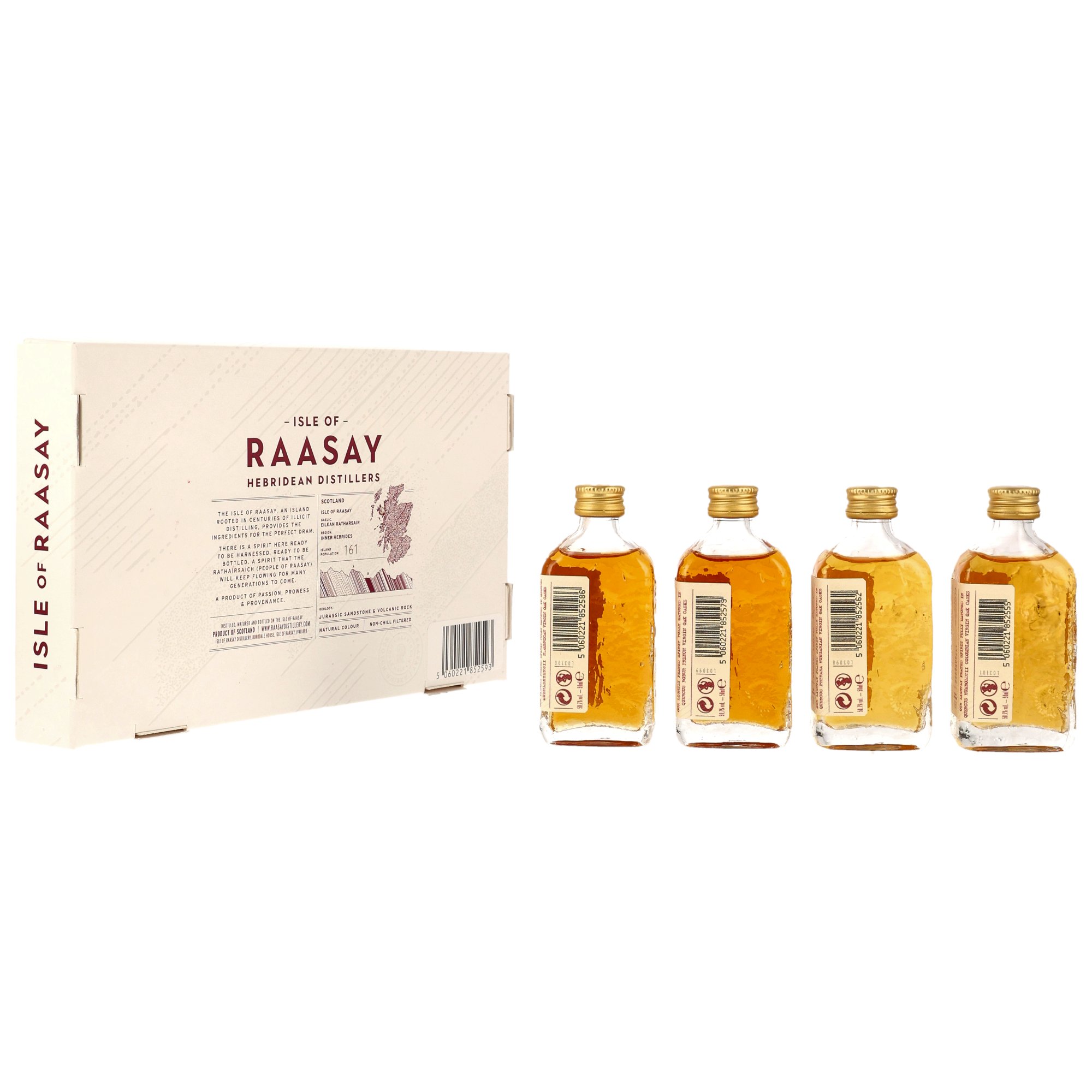 Isle of Raasay Oak Species Maturation Series 4 x 0,05l Tasting Pack