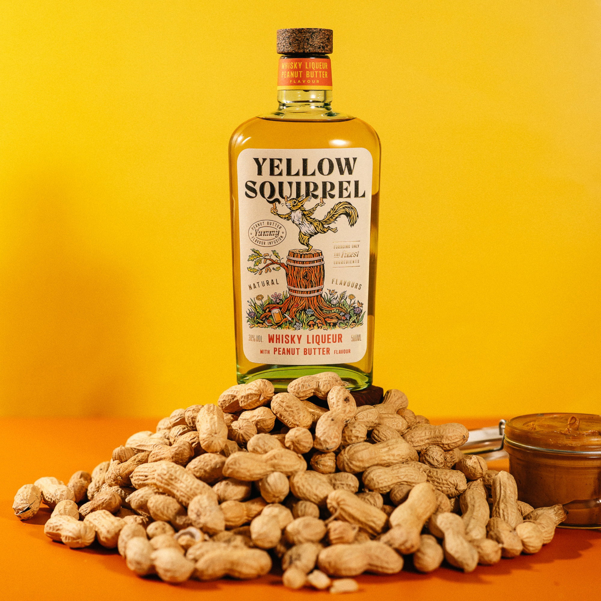 Yellow Squirrel Peanut Butter Whisky Liqueur (Erdnussbutter Likör)