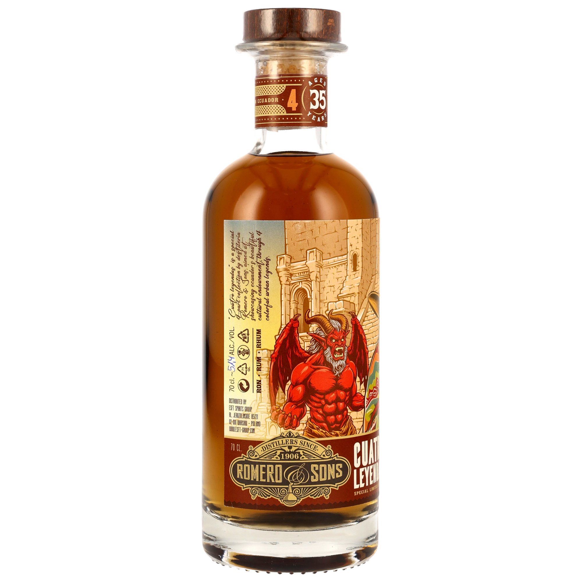 Romero & Sons 35 y.o. Ecuador Rum - Cuatro Leyendas #03