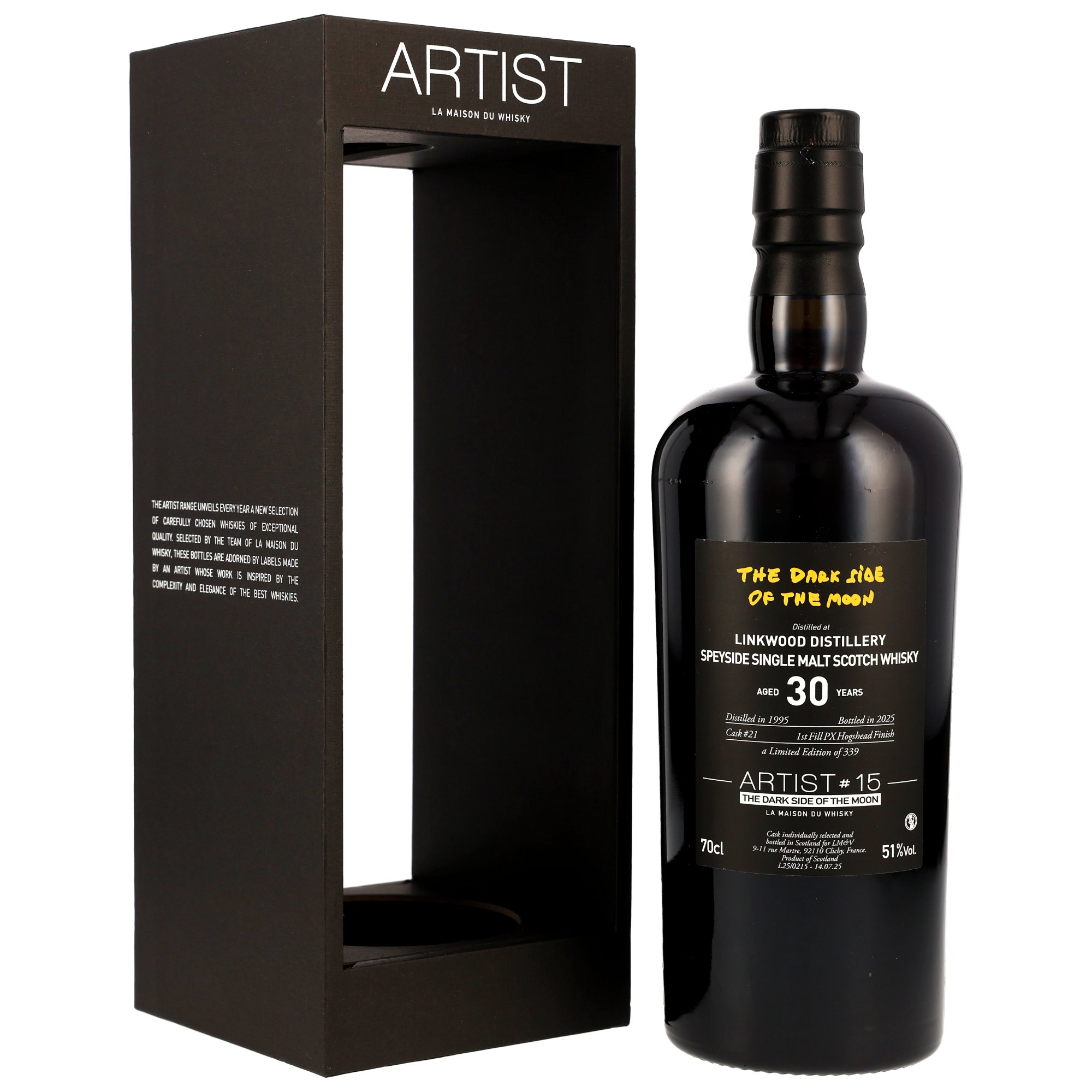 Linkwood 1995/2025 - 30 y.o. - 1st Fill PX Cask Finish #21 - Artist #15