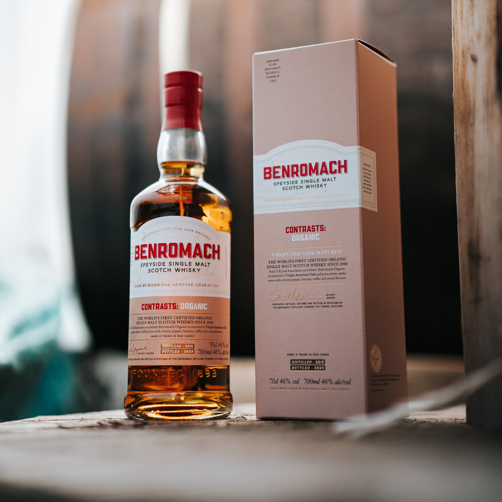 Benromach Contrasts: Organic 2015/2025 - 9 y.o. - 1st Fill American Virgin Oak Casks