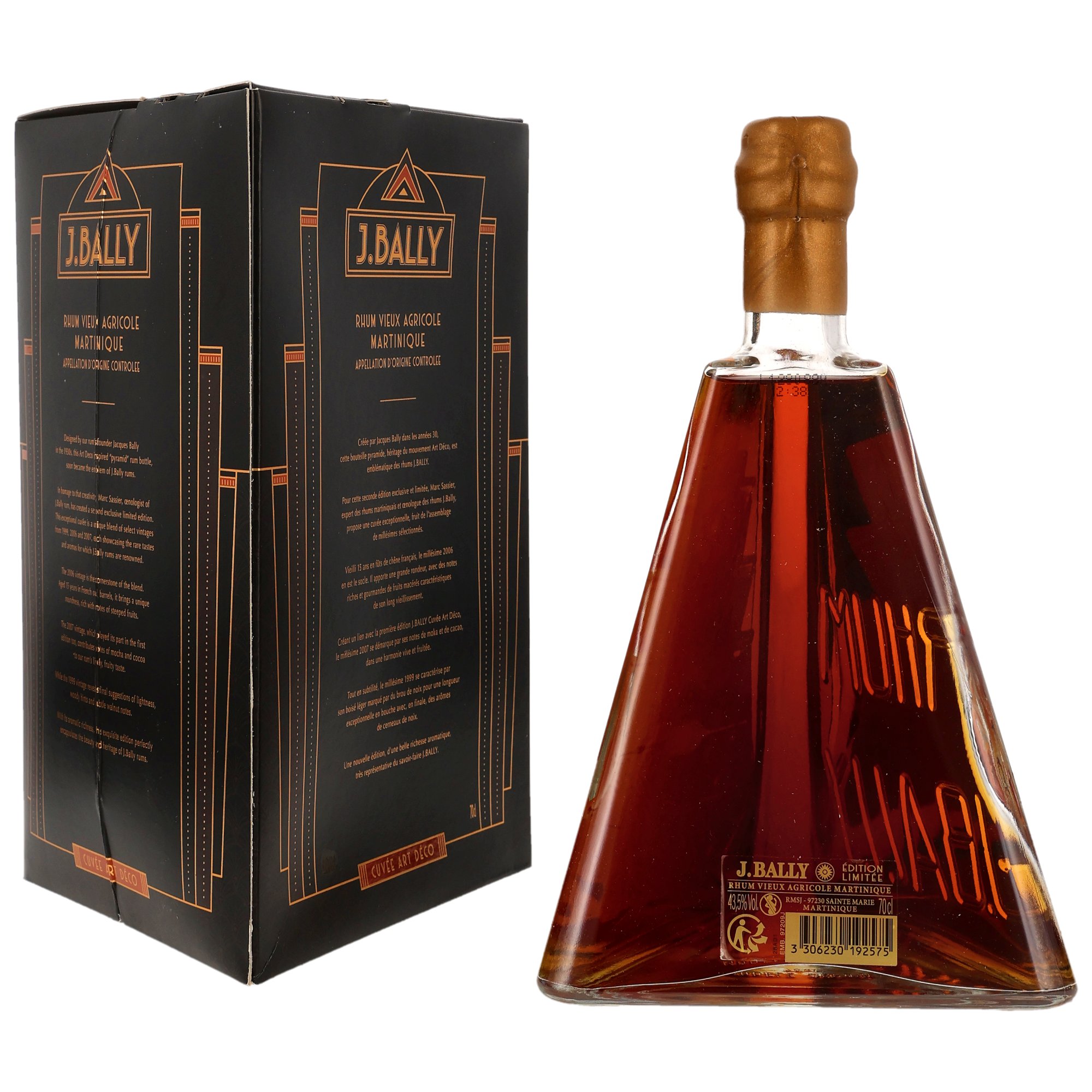 J.Bally Rhum Vieux Agricole Cuvee Art Deco