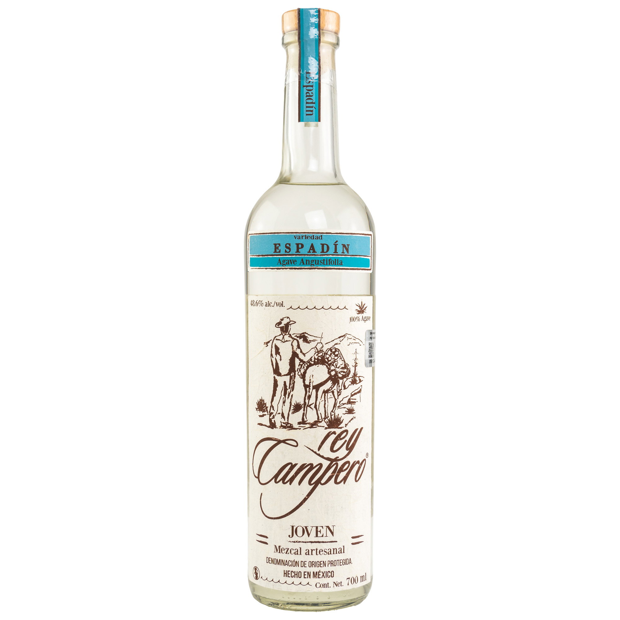 Rey Campero Espadin Mezcal artesanal - Joven - 48,6%