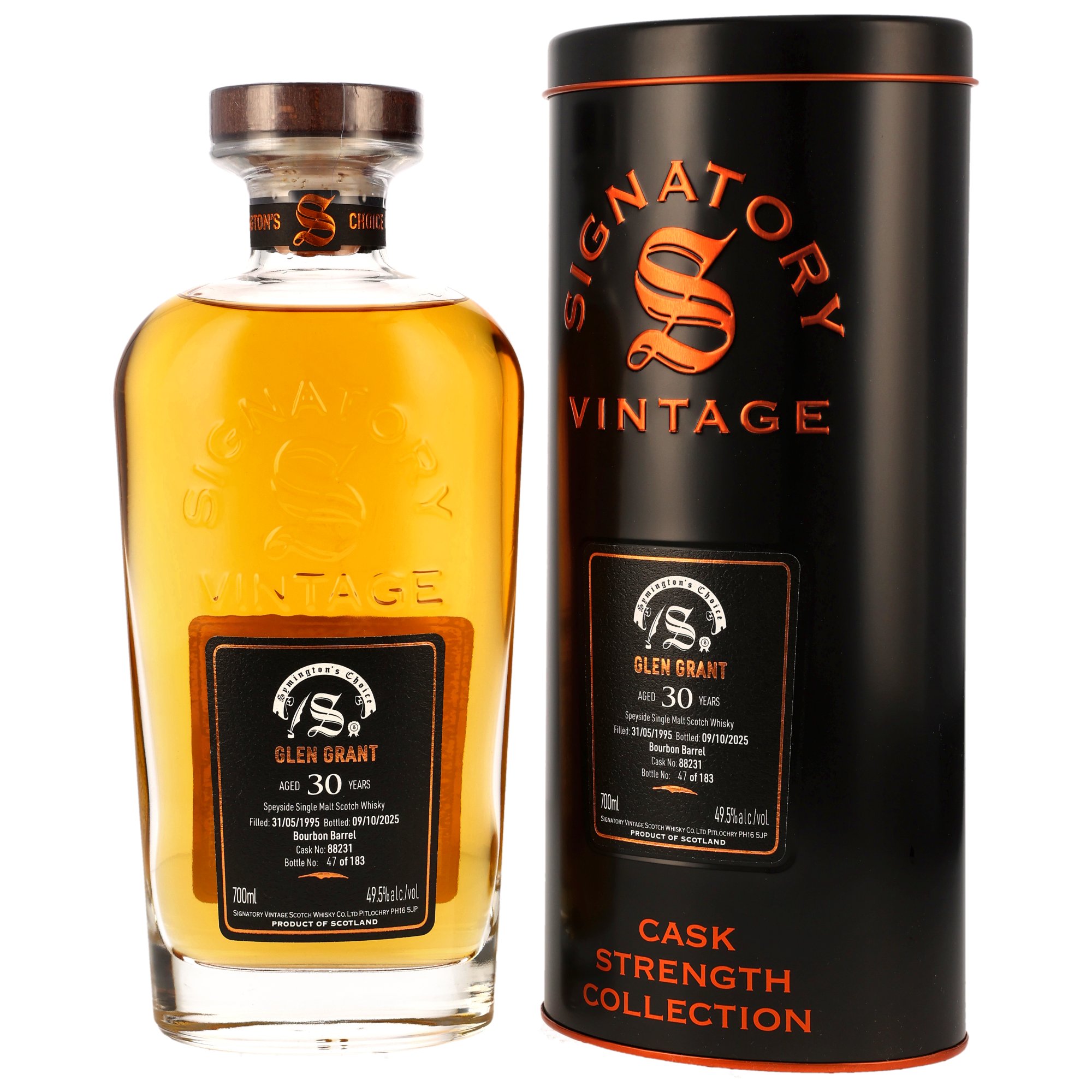 Glen Grant 1995/2025 - 30 y.o. - Bourbon Barrel #88231 - Sig Symingtons Choice
