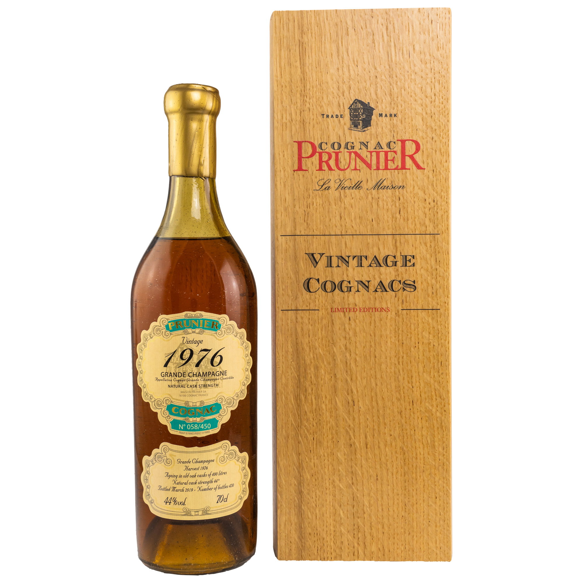 Prunier Cognac Petite Champagne 1972
