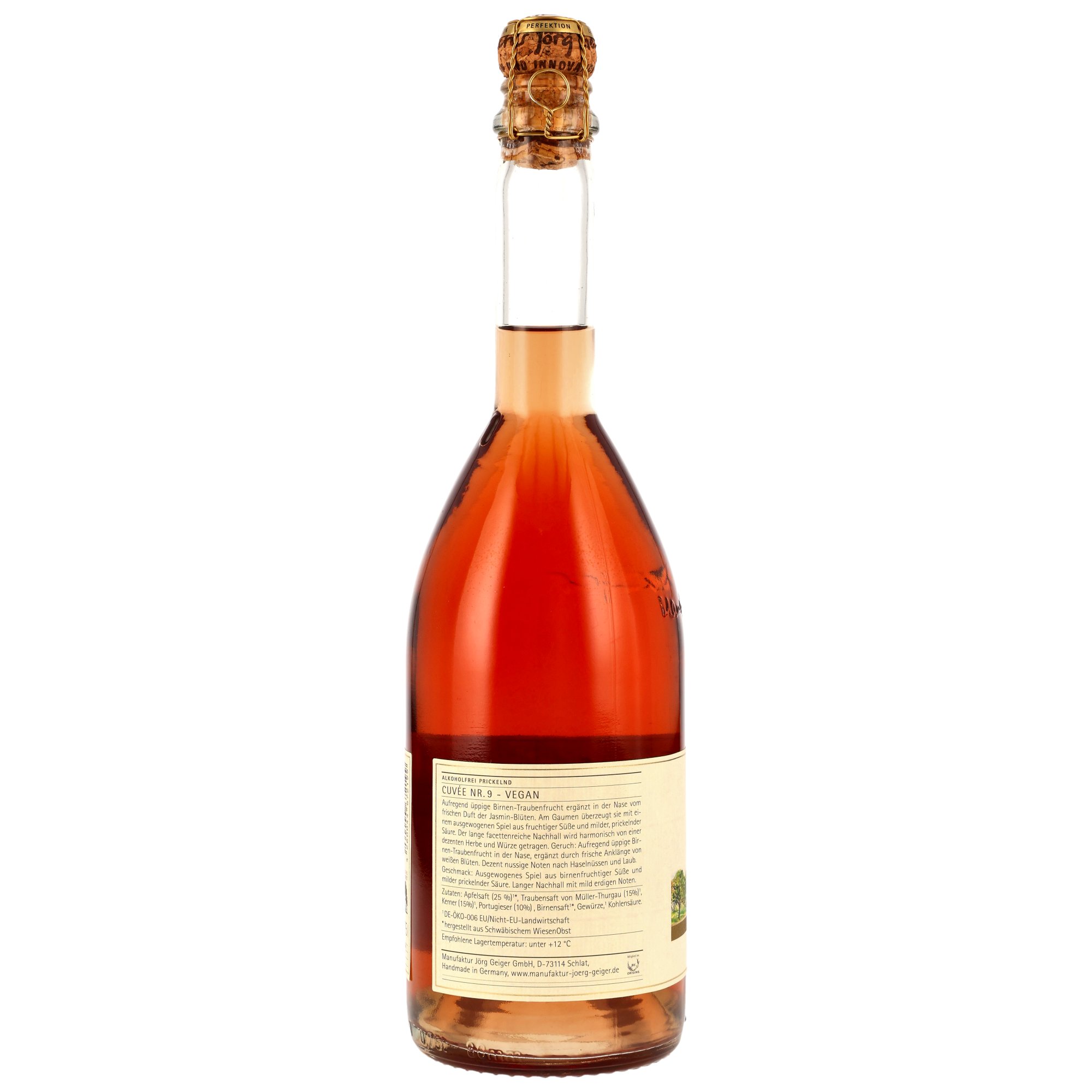 Cuvee Nr. 9 Alkoholfrei (BIO) - MHD Artikel - Manufaktur Jörg Geiger