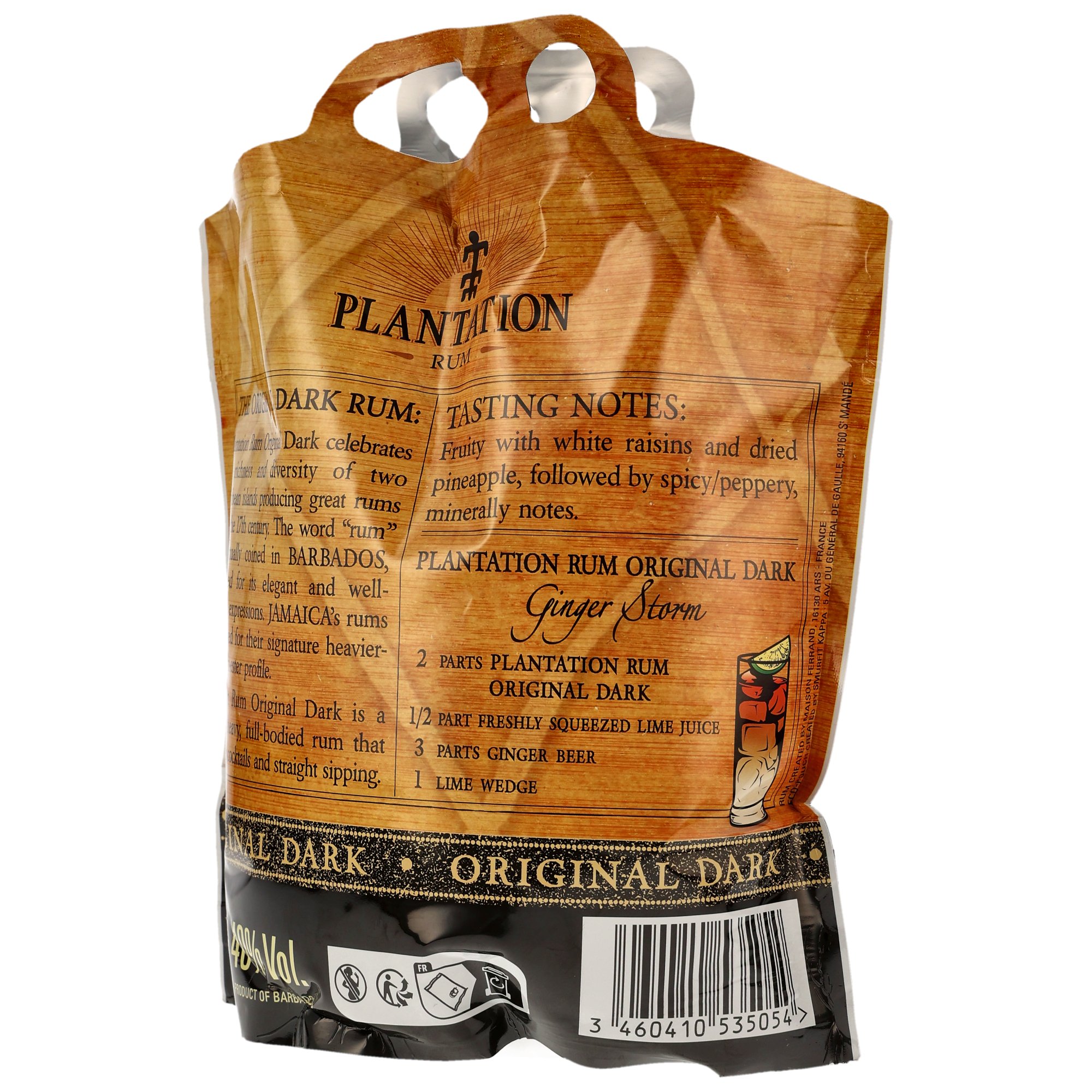 Planteray (Plantation) Rum Original Dark - 2,8L Pouch