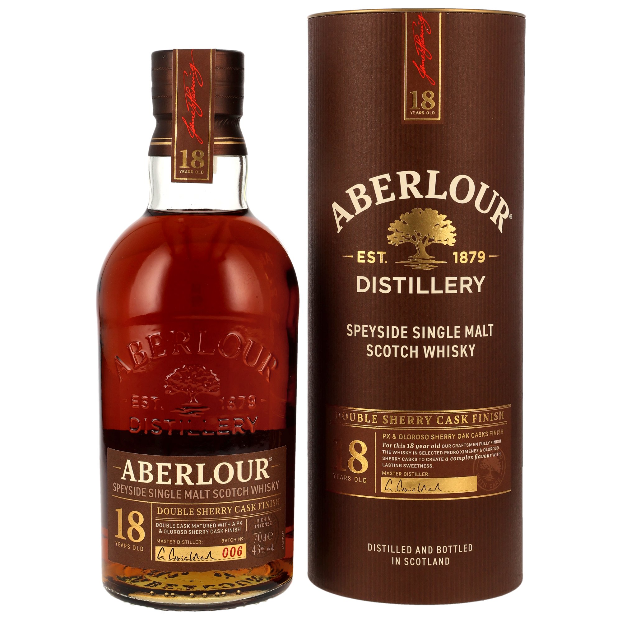 Aberlour 18 y.o. - Batch 006 - Oloroso & PX Sherry Casks