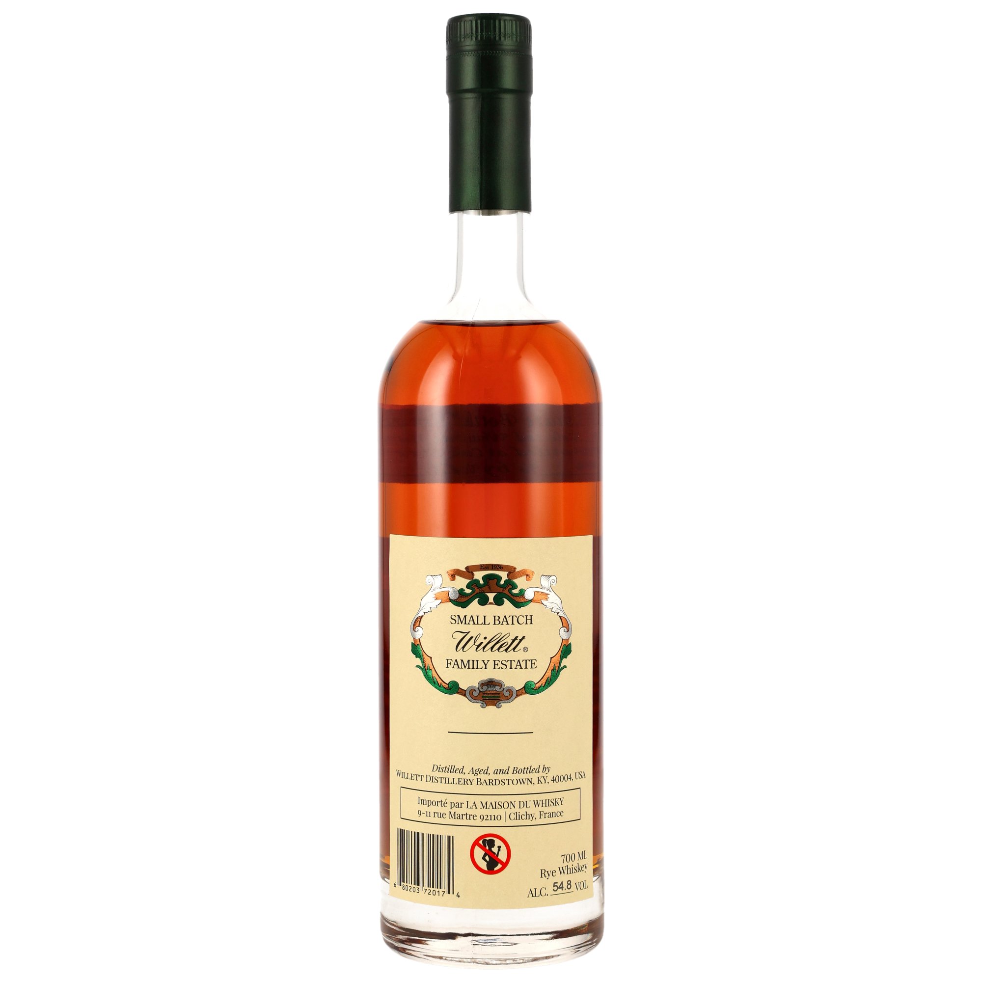 Willett Family Estate Rye Whiskey - 4 y.o. - 54,8%