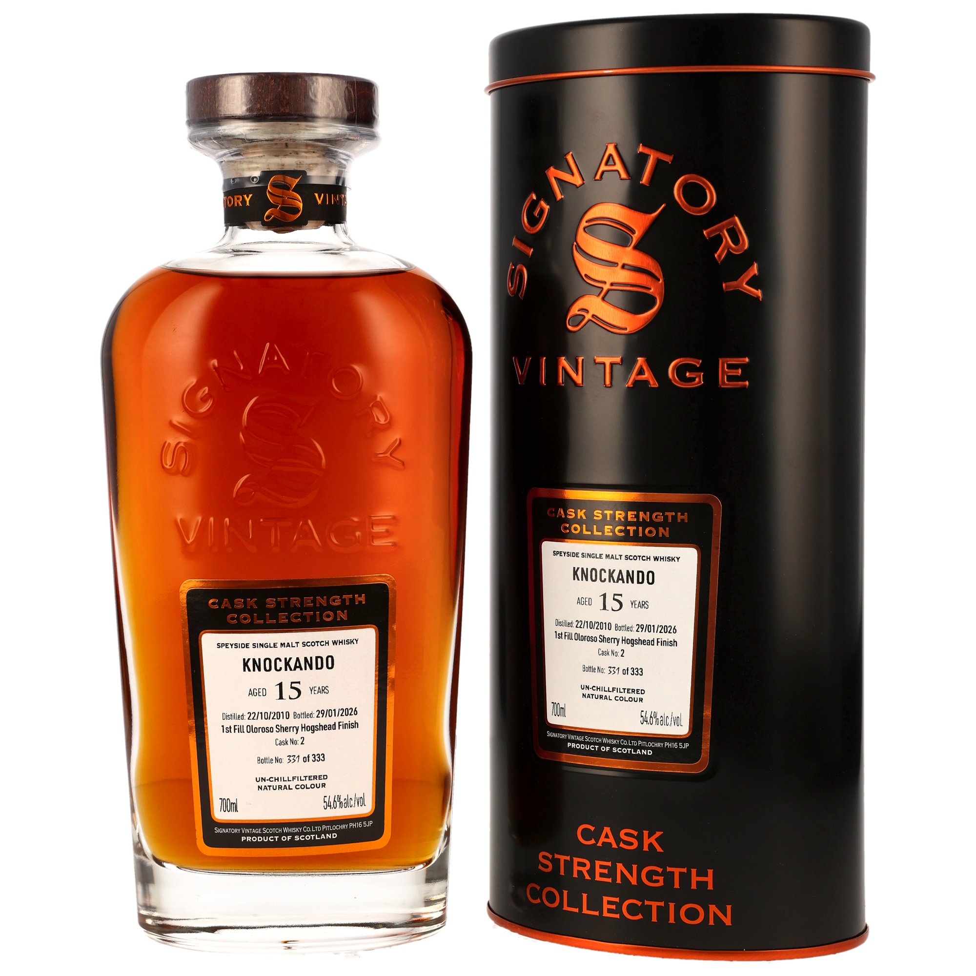 Knockando 2010/2026 - 15 y.o. - 1st Fill Oloroso Sherry Cask Finish #2 - Sig CS