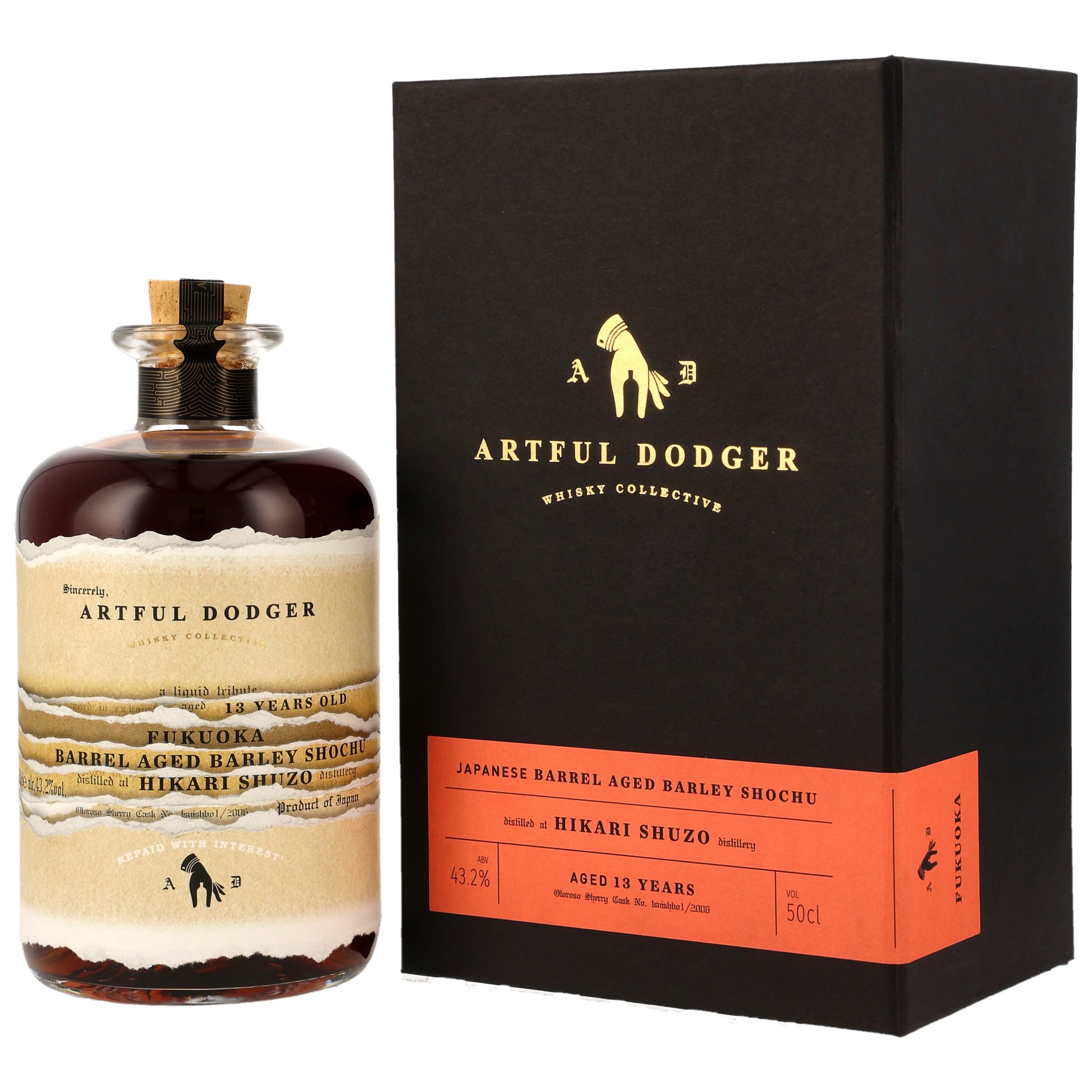 Hikari Shuzo Barrel Aged Shochu 2006/2020 - 13 y.o. - Oloroso Cask #Isnishbol1/2006 - Artful Dodger