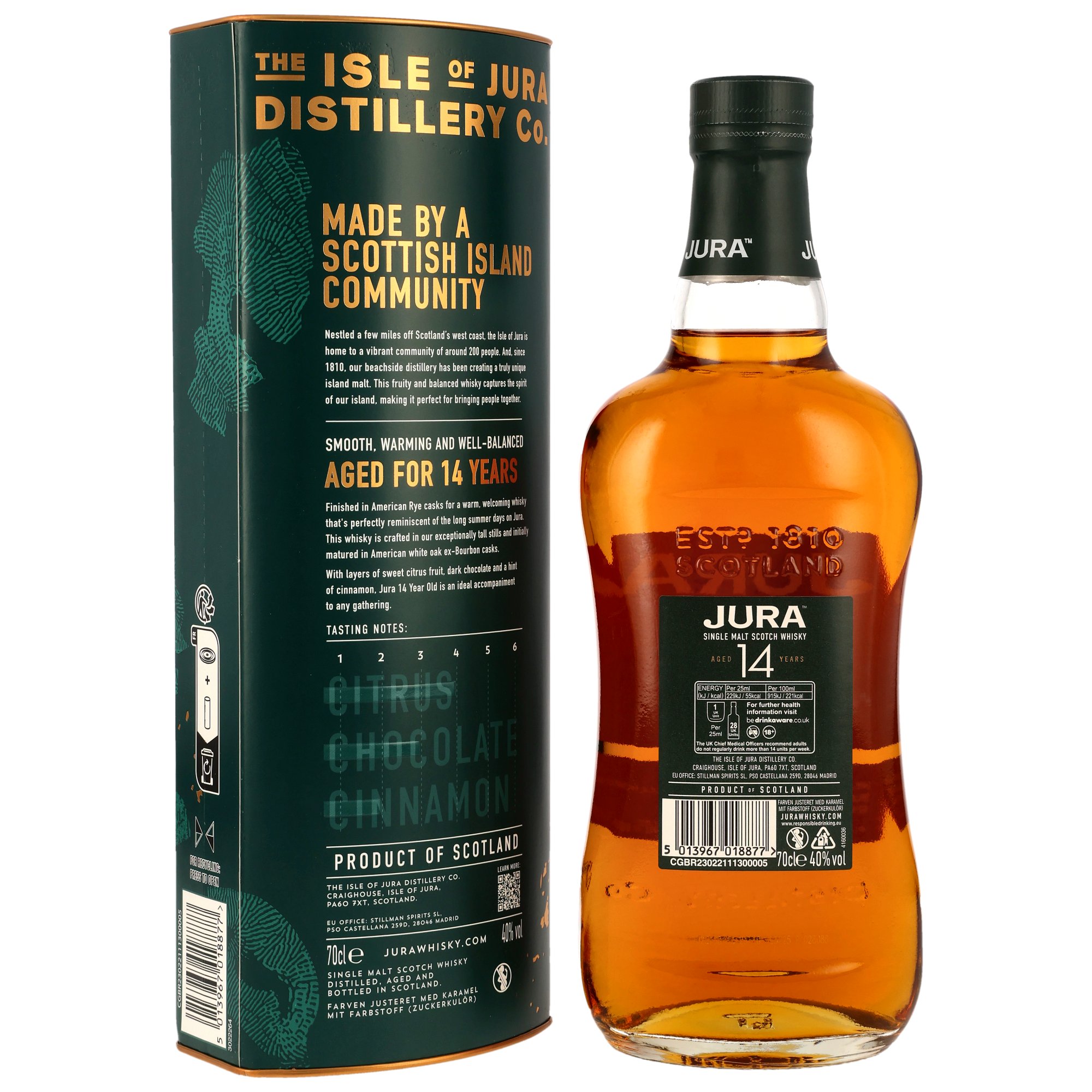 Jura 14 y.o. American Rye Cask - neue Ausstattung