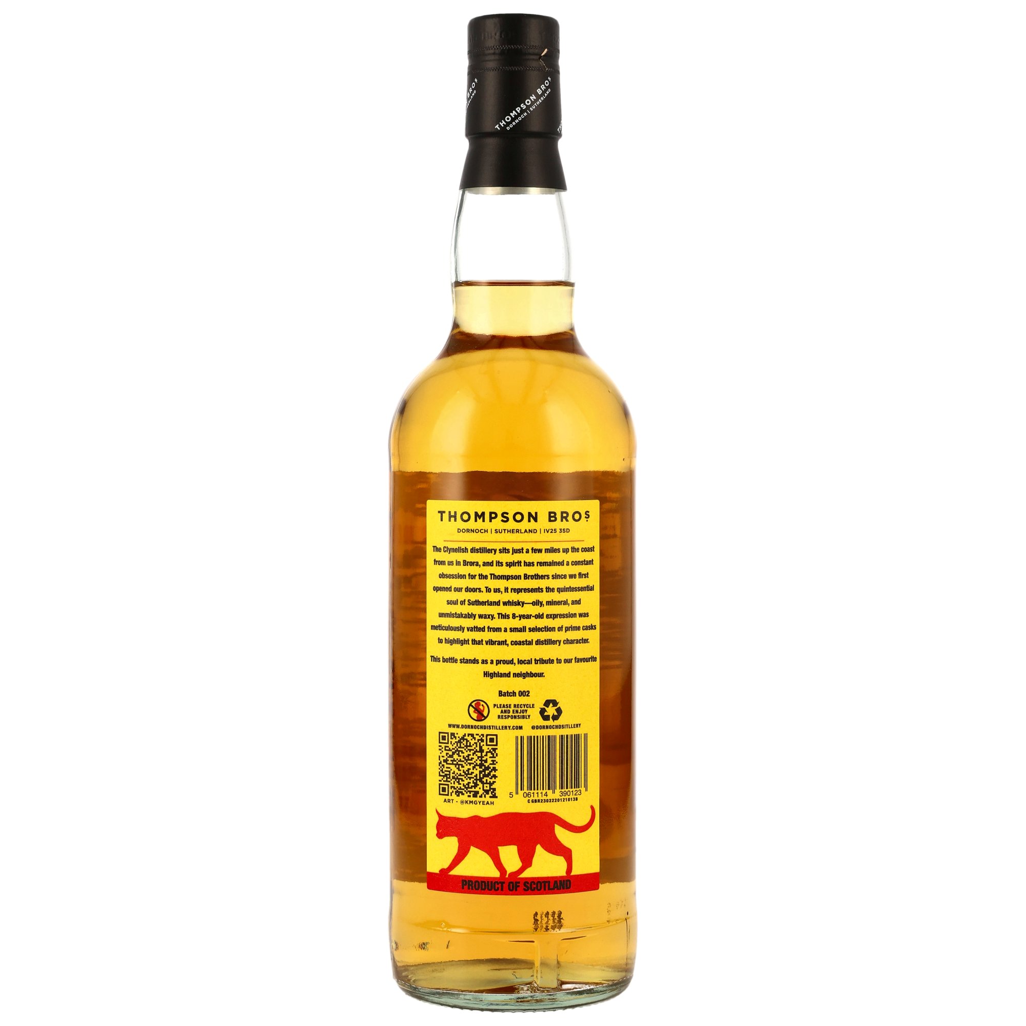 Sutherland (Clynelish) 8 y.o. - Batch 002 - Thompson Bros.