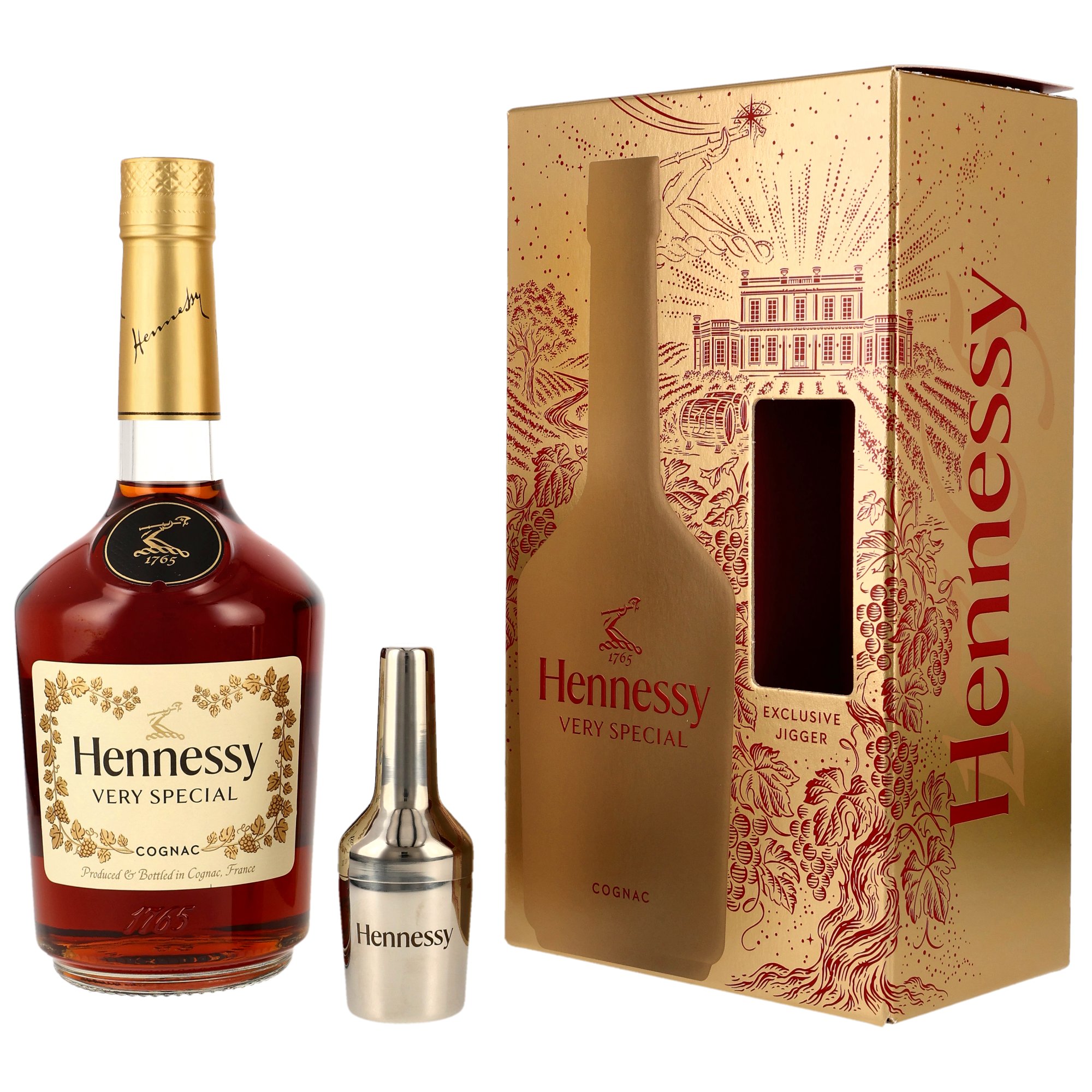 Hennessy V.S. Cognac mit Jigger