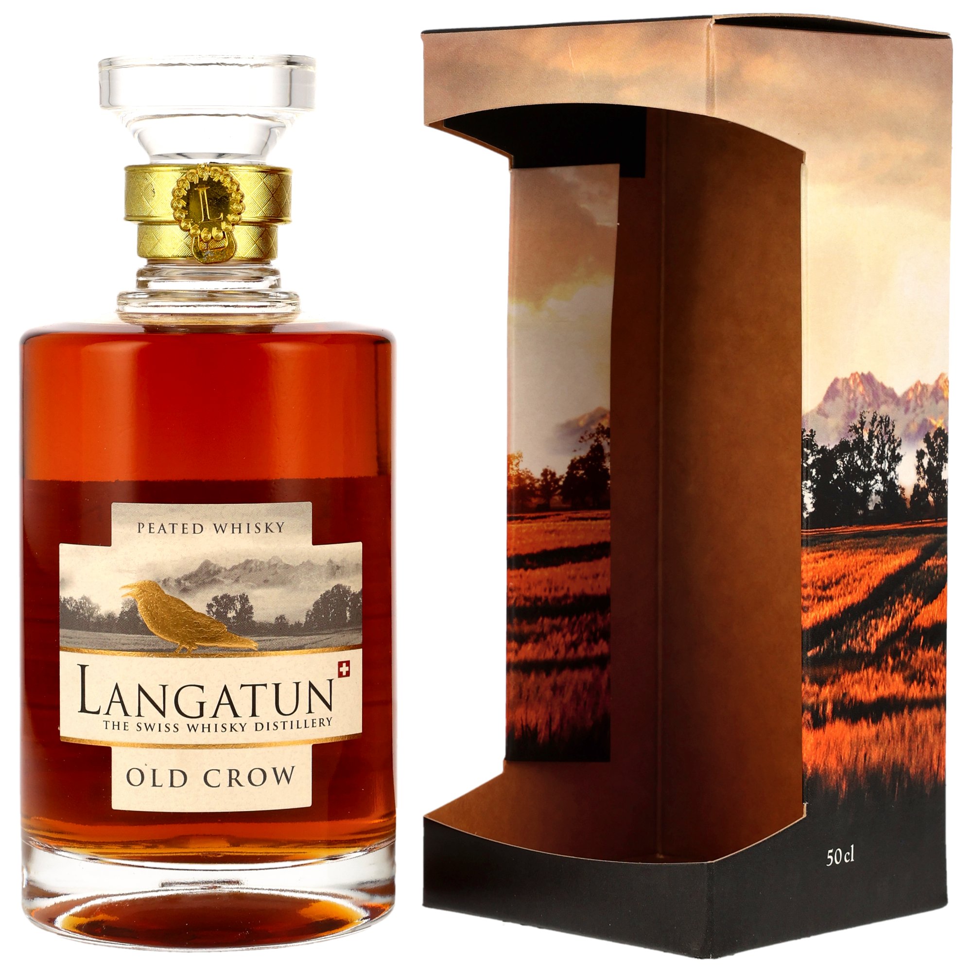 Langatun Old Crow Peated Whisky - Red Wine Casks Batch 437/02/25