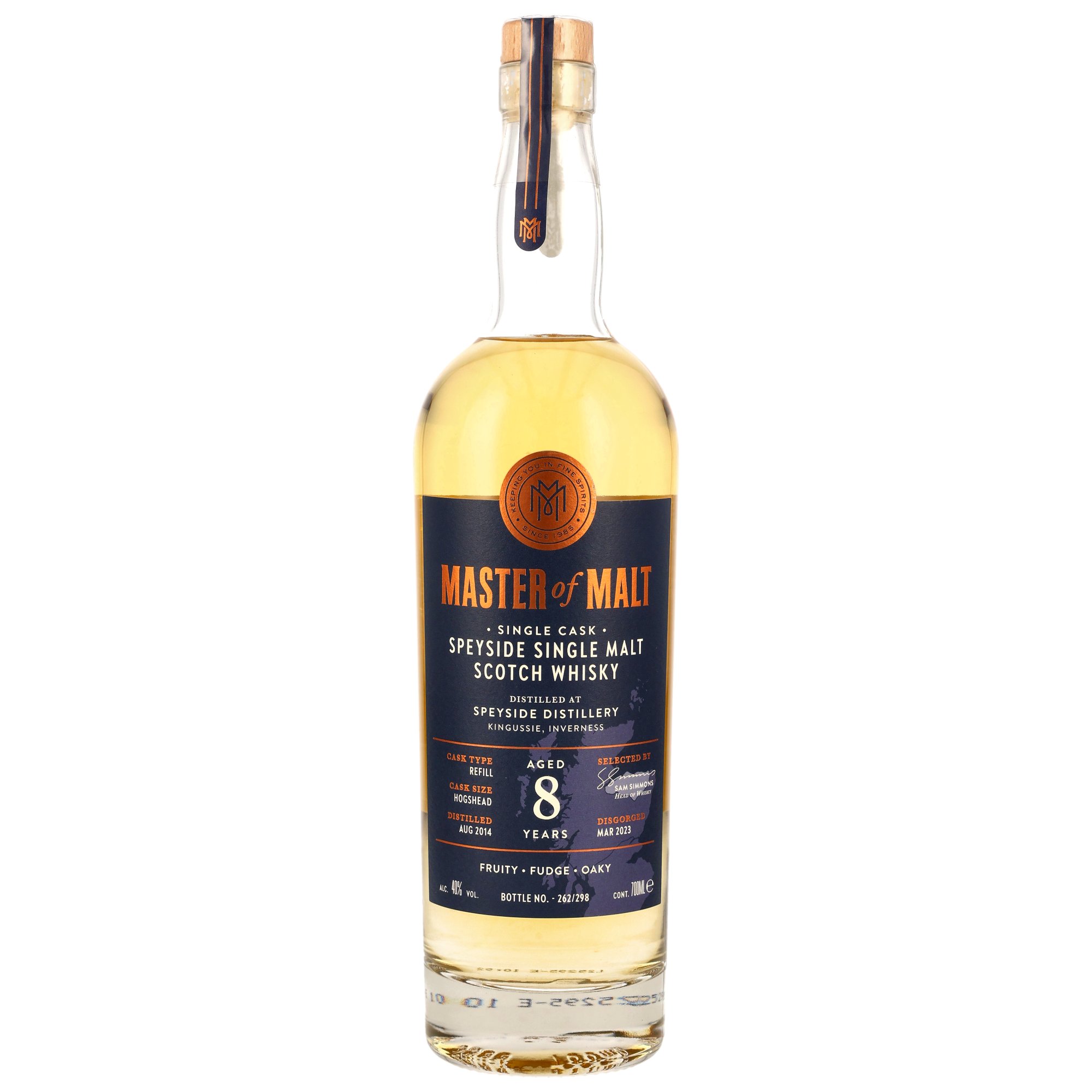 Secret Speyside 2014/2023 - 8 y.o. - Refill Hogshead - Master of Malt