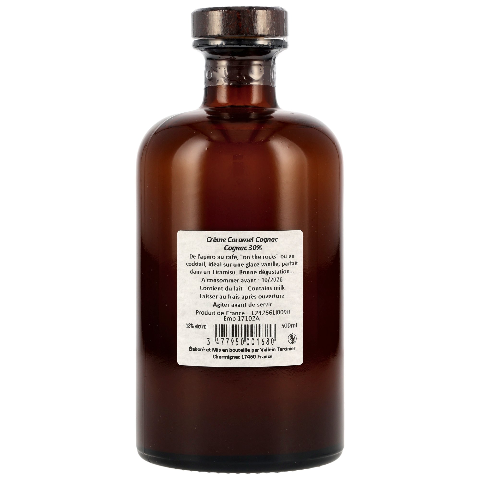 Vallein Tercinier Caramel & Cognac Cream Likör - MHD Artikel