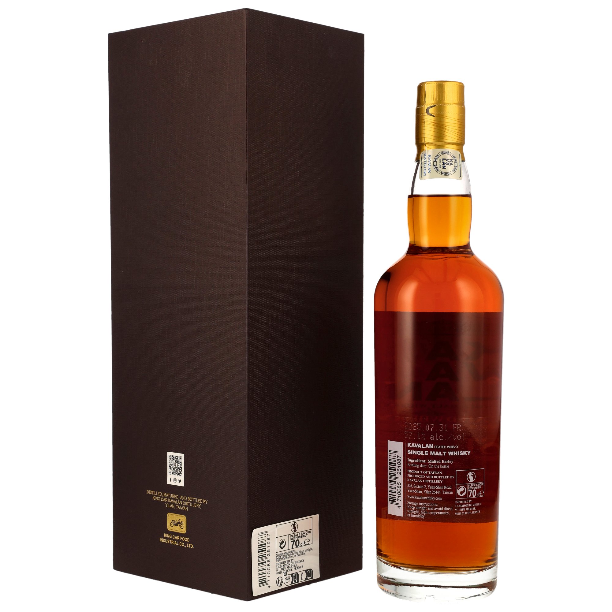 Kavalan Solist - Peated Malt - Itineraires