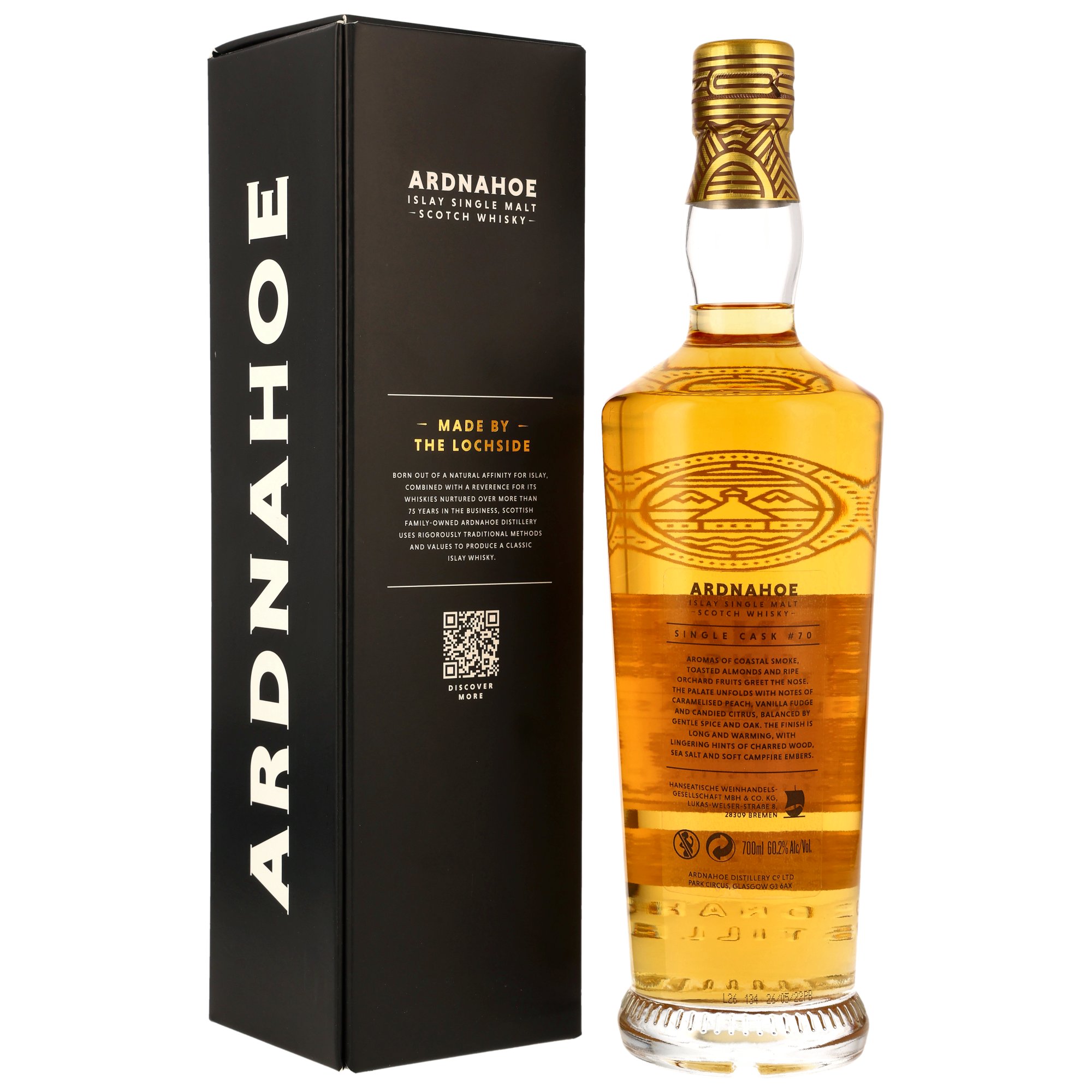 Ardnahoe 2019/2026 - 7 y.o. - 1st Fill Bourbon Barrel #70 - 50th Anniversary Kirsch Import
