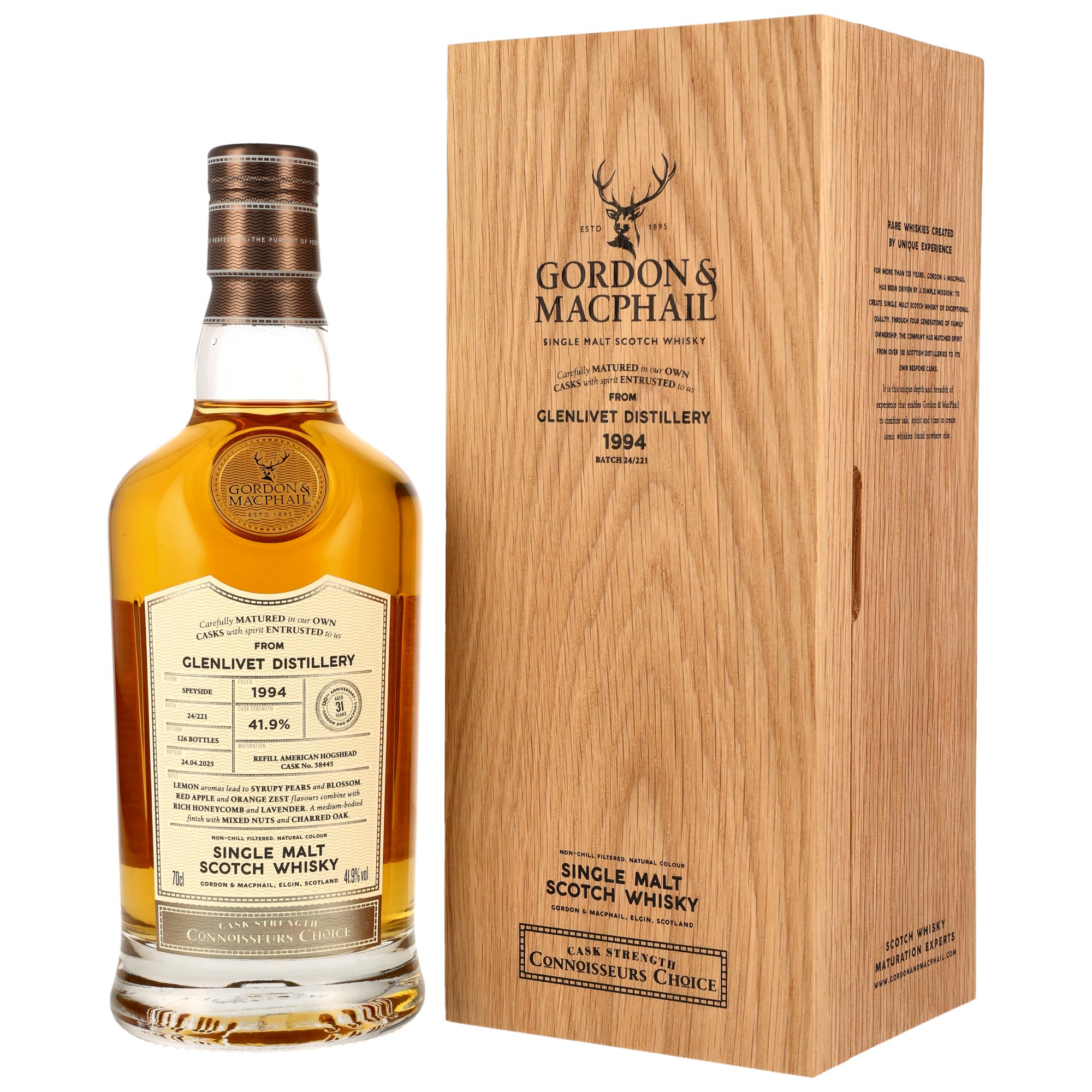 Glenlivet 1994/2025 - 31 y.o. - G&M CC UPPER #58445