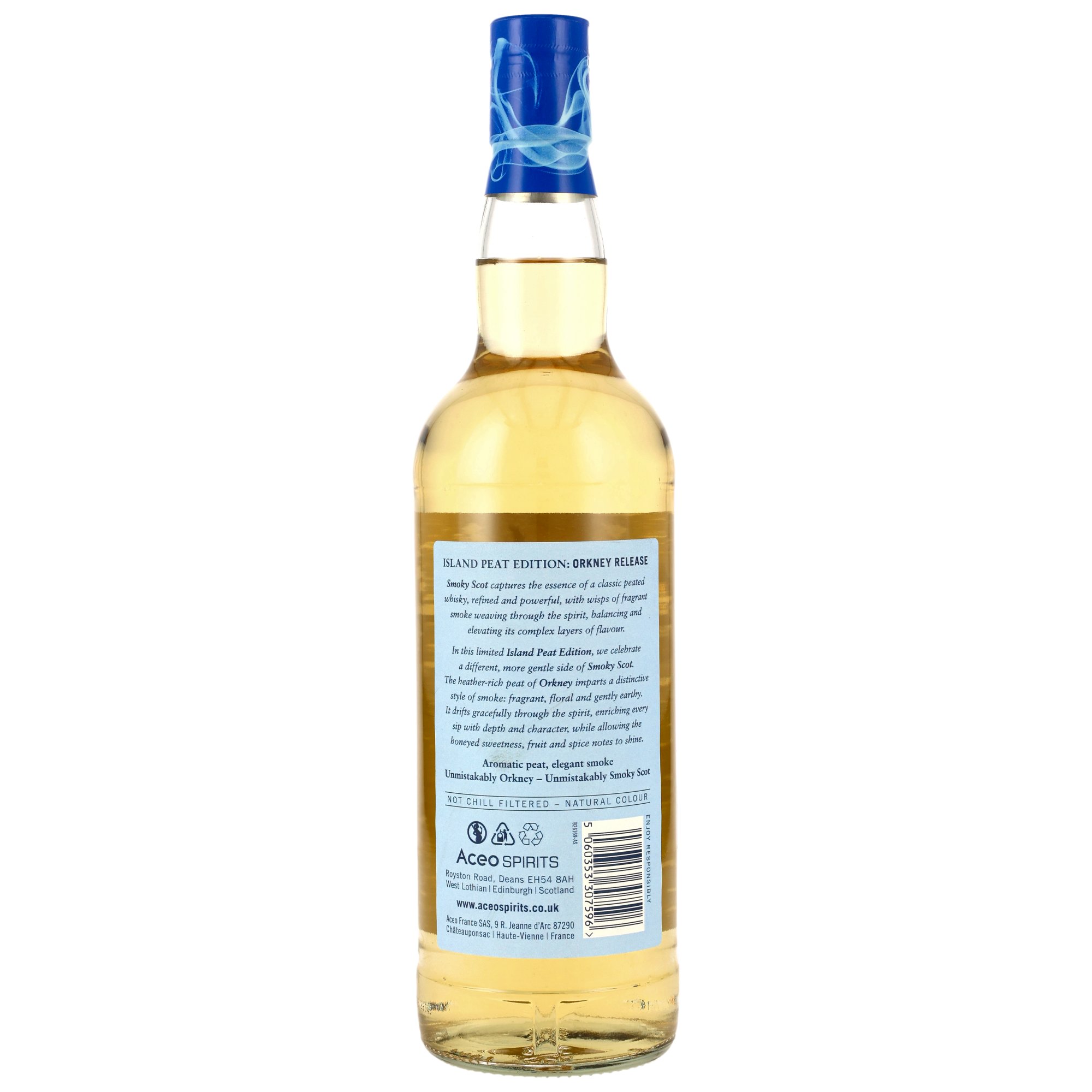 Smoky Scot Single Malt Scotch Whisky - Island Peat Edition (Orkney)