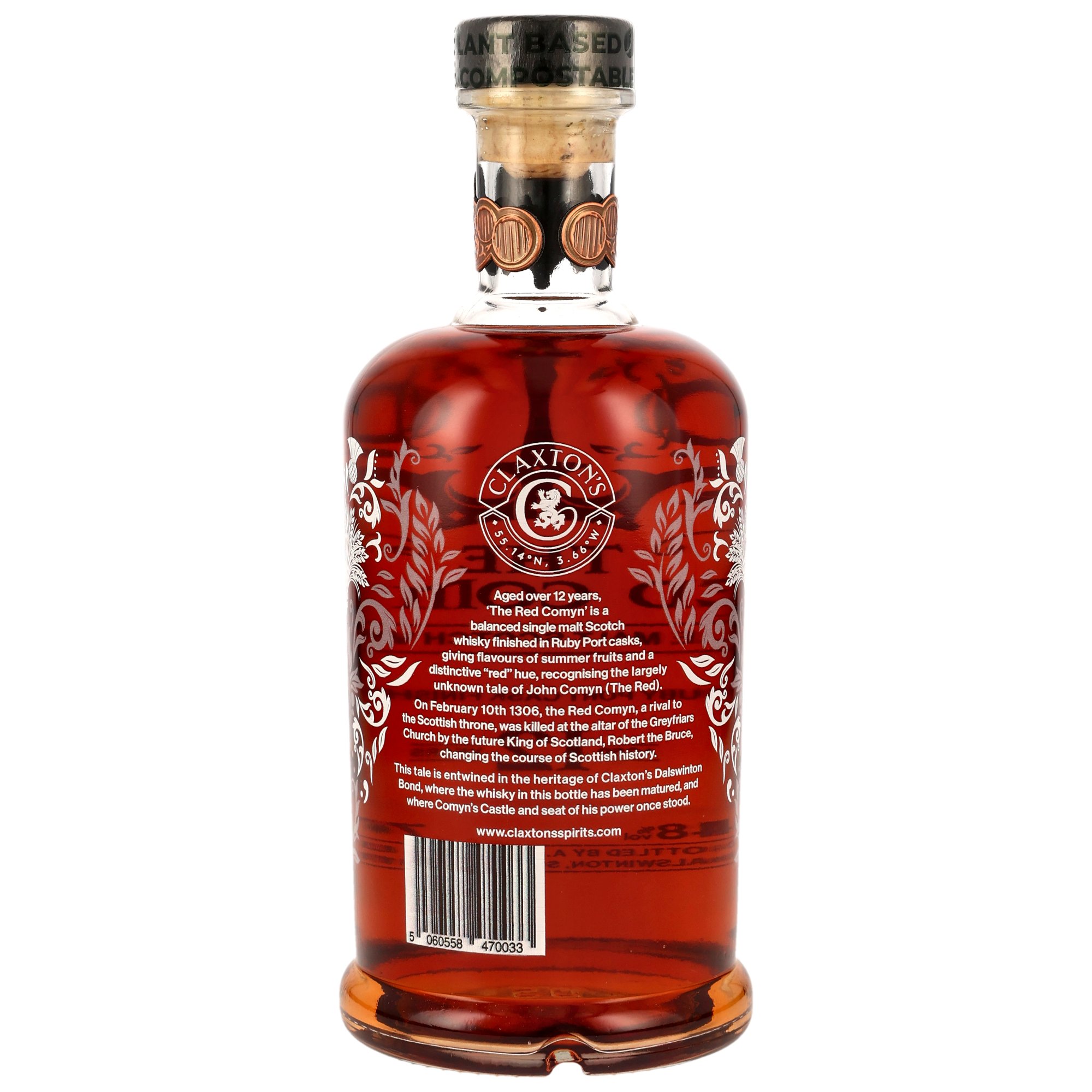Red Comyn 12 y.o. Single Malt Scotch Whisky - Ruby Port Cask Finish - (Claxtons)