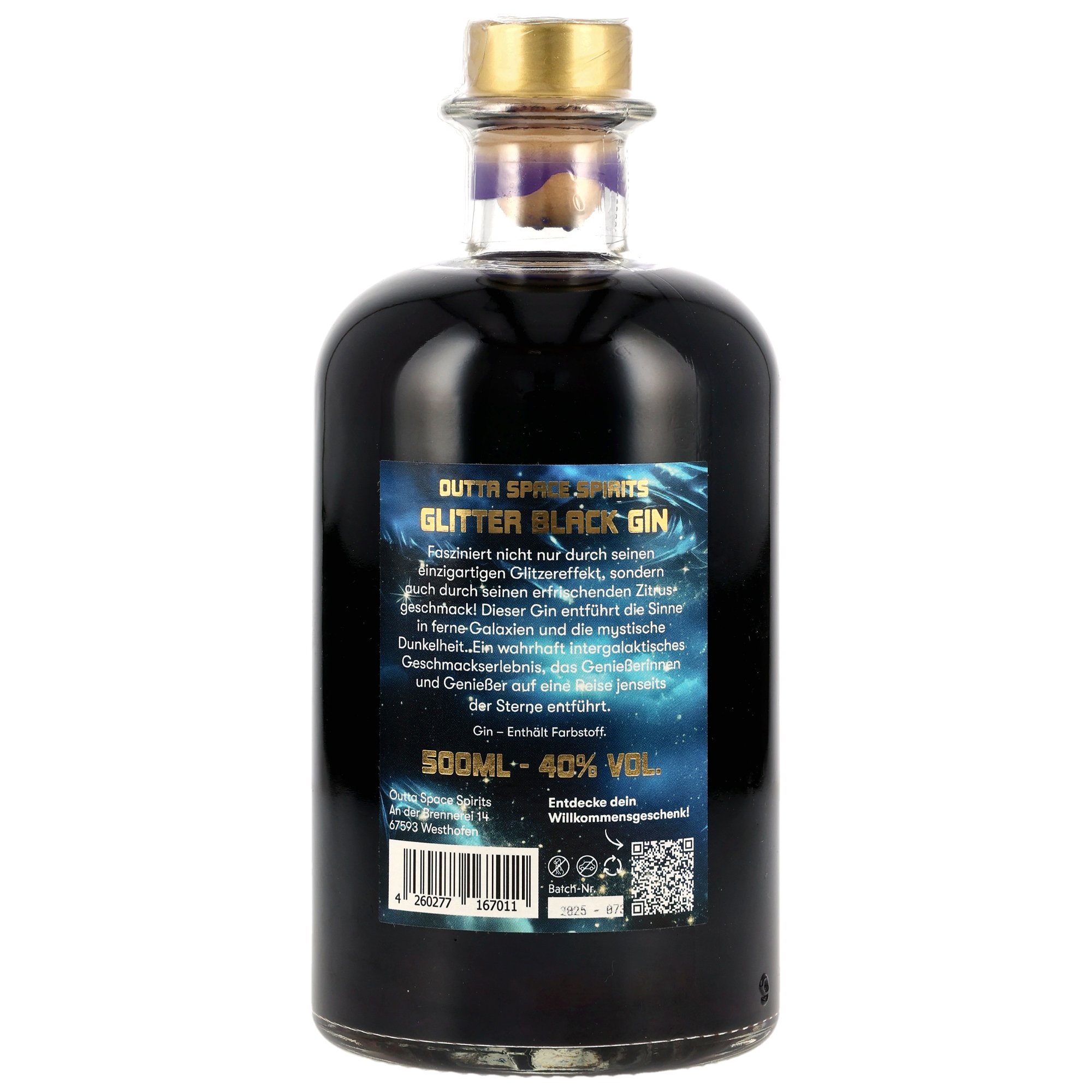 Outta Space - Glitter Black Gin