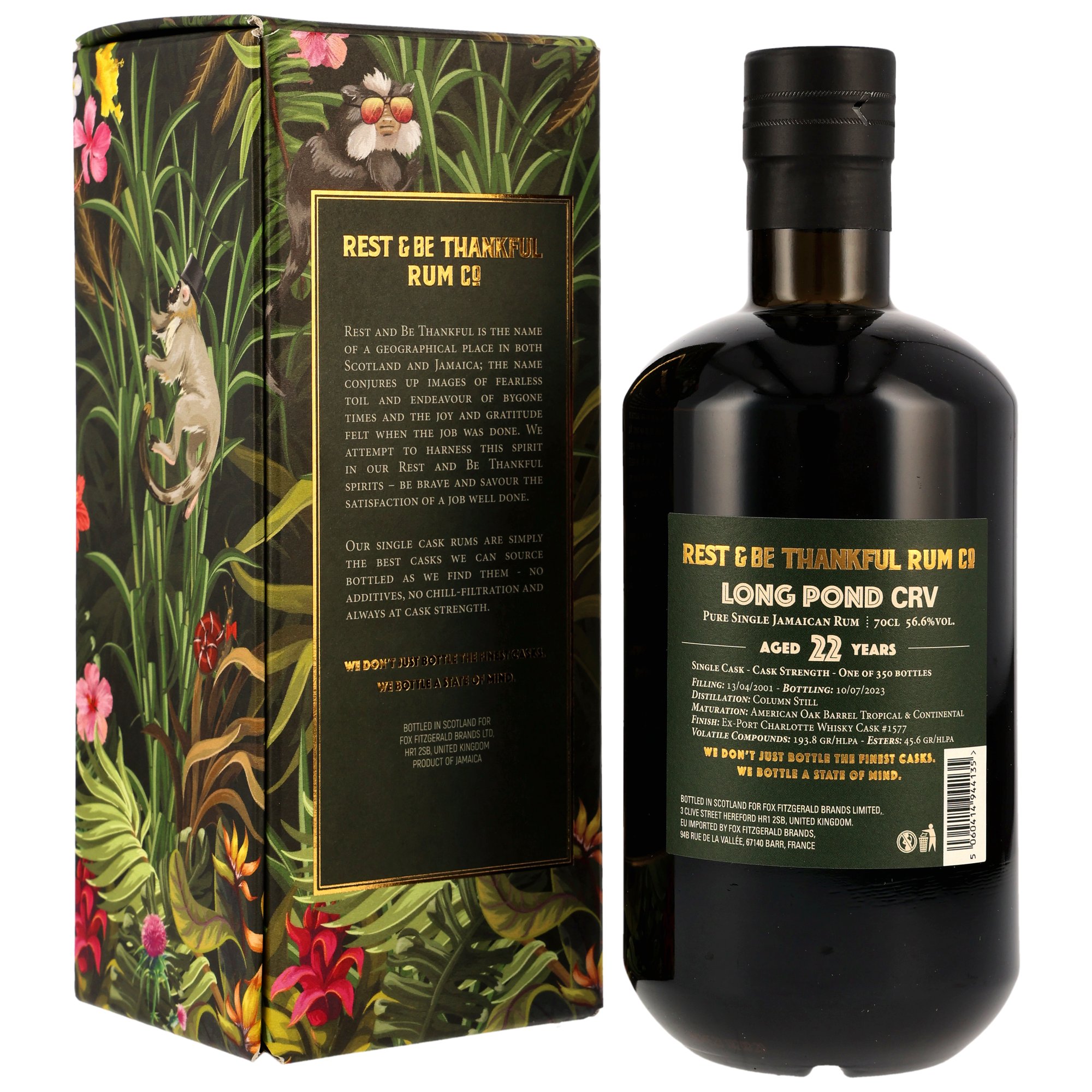 Long Pond 22 y.o. - CRV Single Cask #1577 - Rest & Be Thankful