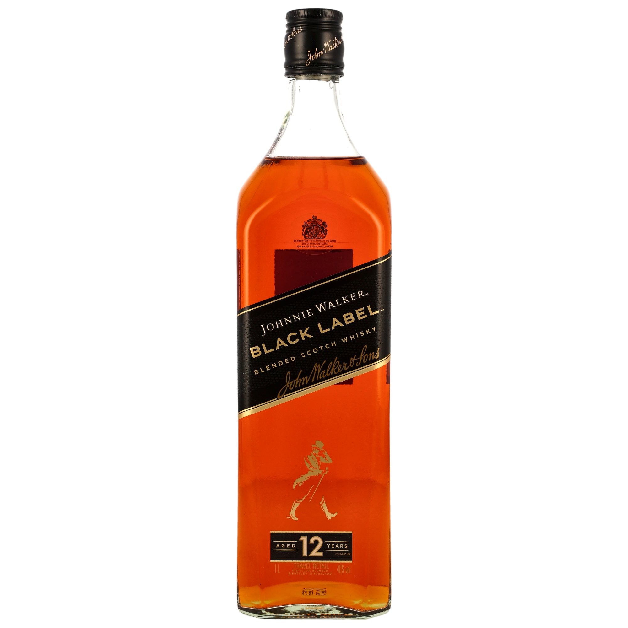 Johnnie Walker Black Label - 12 y.o. - LITER - neue Ausstattung ohne GP