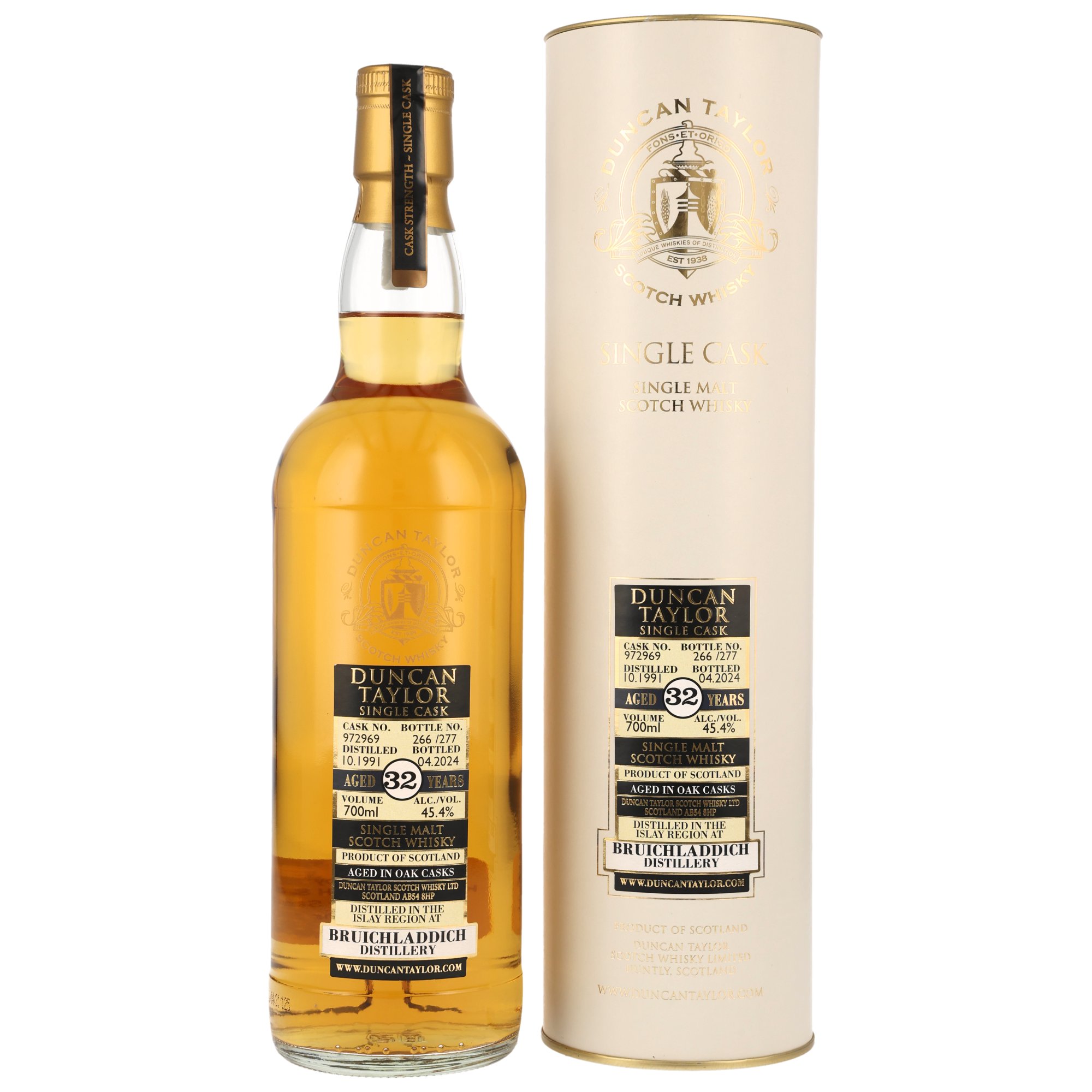 Bruichladdich 1991/2024 - 32 y.o. - Single Cask #972969 (Duncan Taylor)