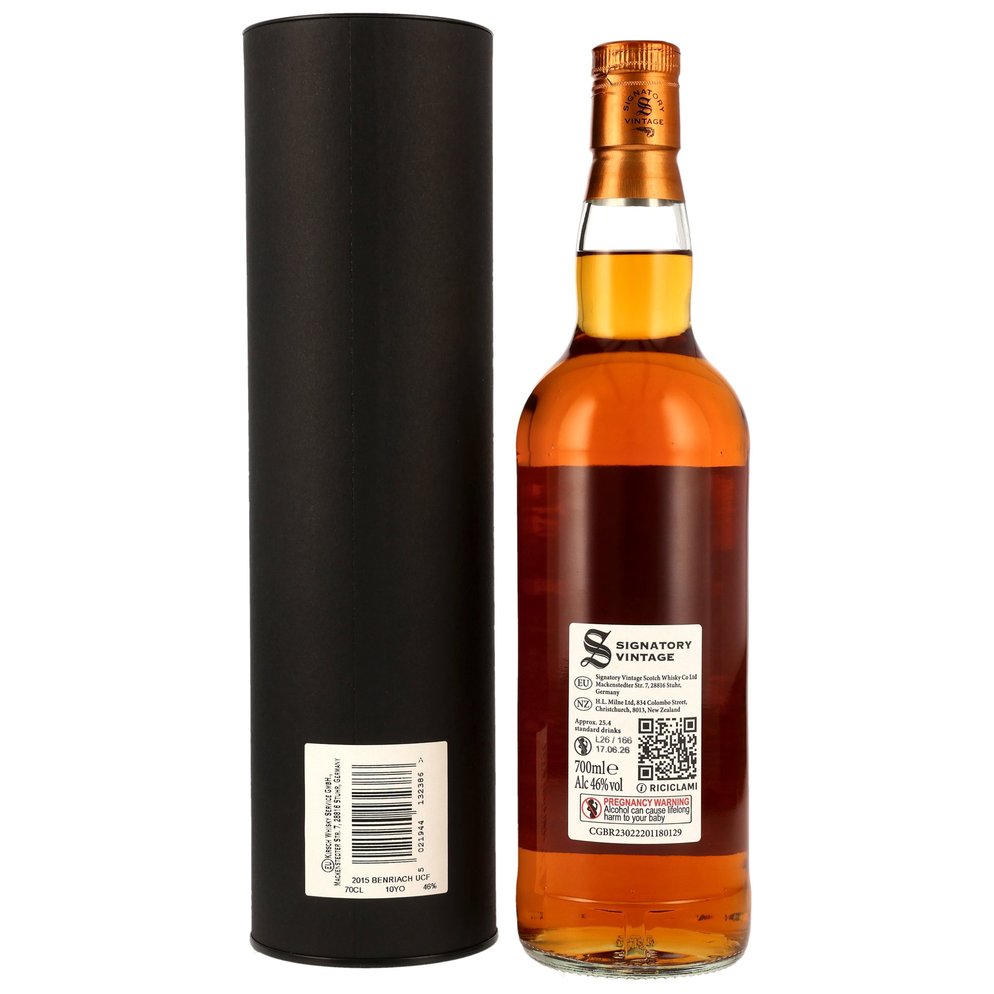 Benriach 2015/2026 - 10  y.o. - Oloroso Sherry Casks Finish - Sig un-chill