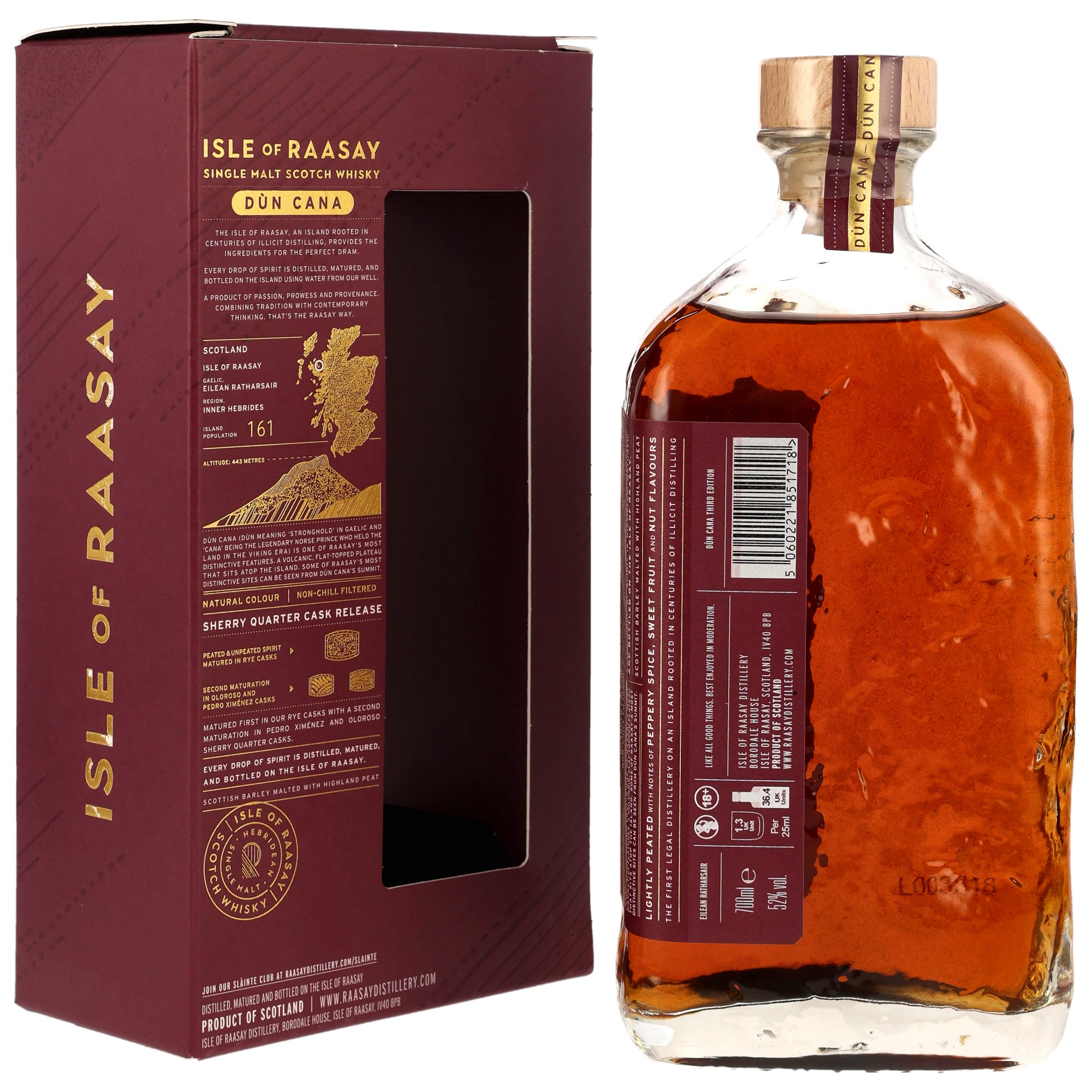 Isle of Raasay Single Malt Whisky - Dun Cana Sherry Quarter Cask