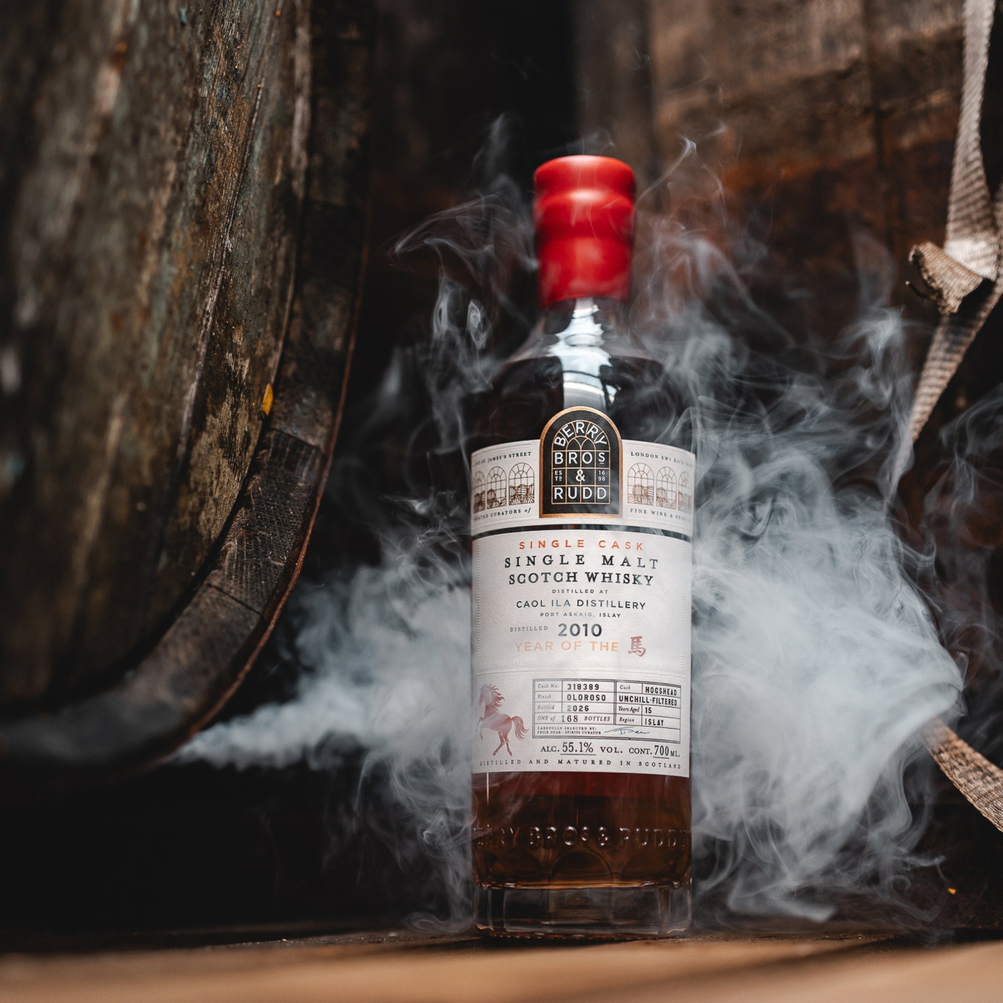 Caol Ila 2010/2026 - 15 y.o. - Oloroso Sherry Cask Finish #318389 (Berry Bros. & Rudd) - Year of the Horse