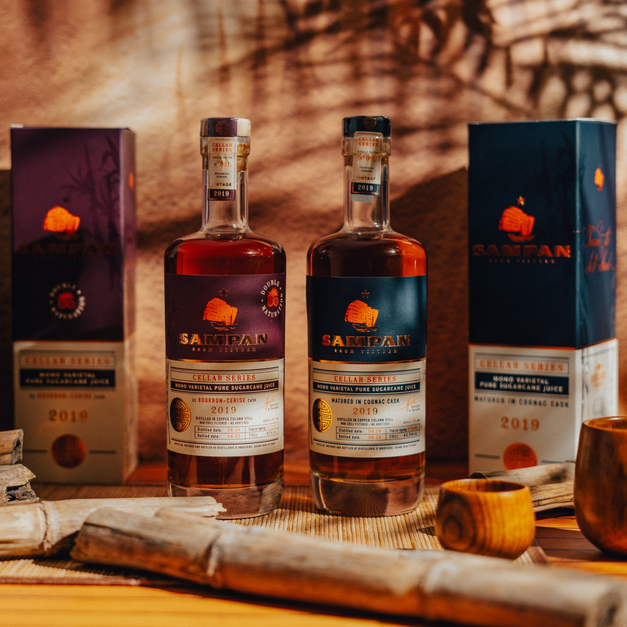 SAMPAN Rhum 2019/2023 - 3 y.o. - Cognac Cask - Cellar Series (Vietnam)