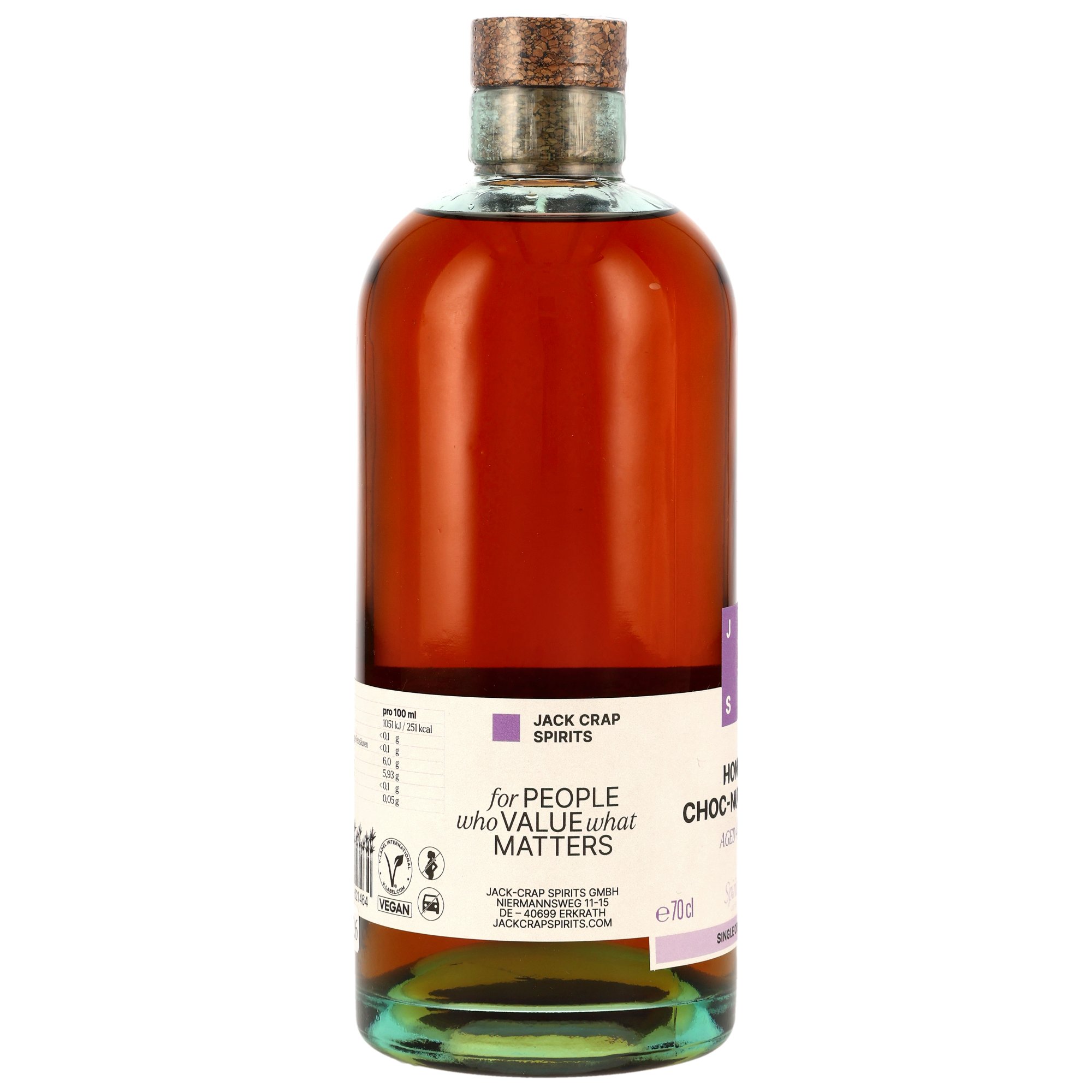 Honest Choc-Nut 4 y.o. Spiced Rum - Jack Crap Spirits (JCS)