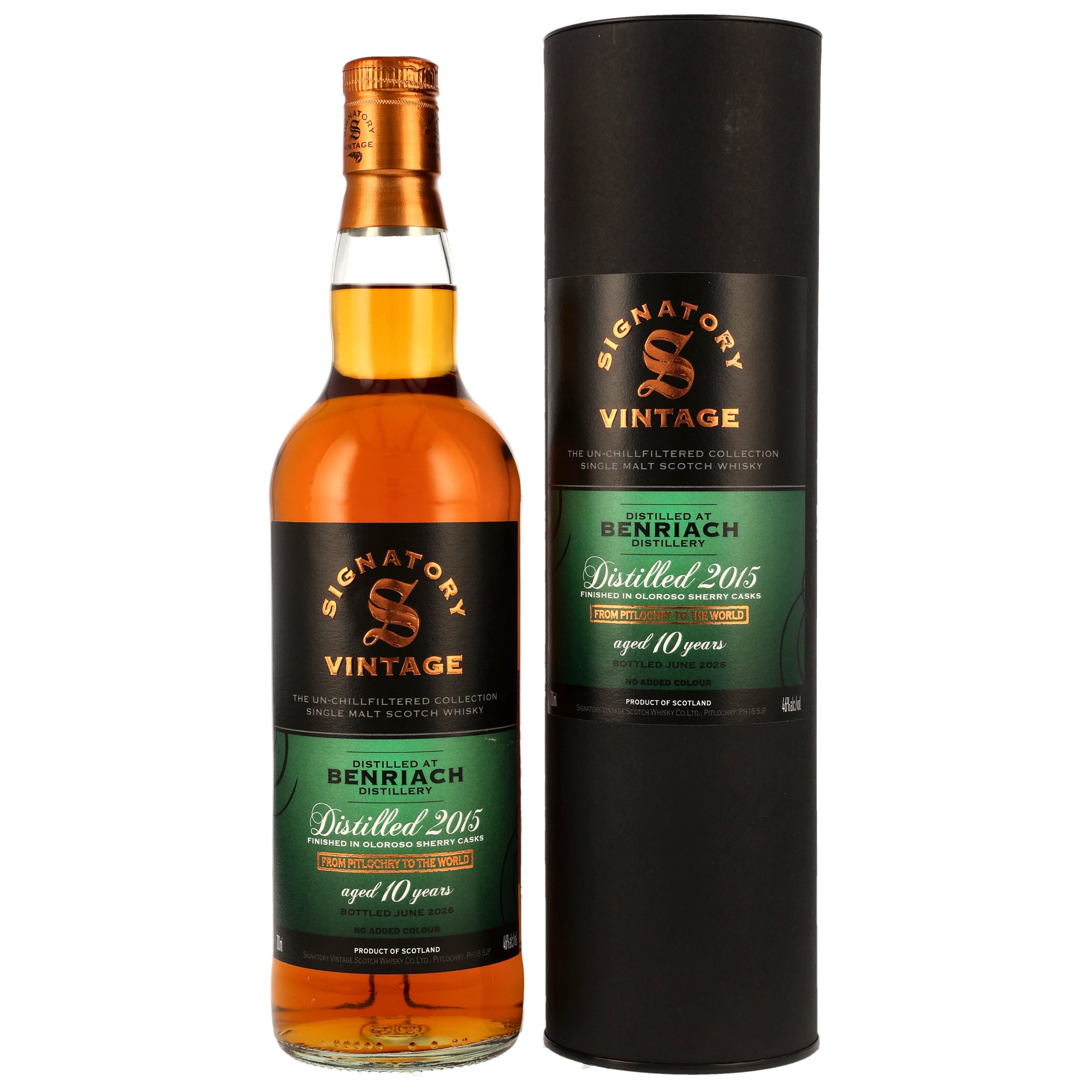 Benriach 2015/2026 - 10  y.o. - Oloroso Sherry Casks Finish - Sig un-chill
