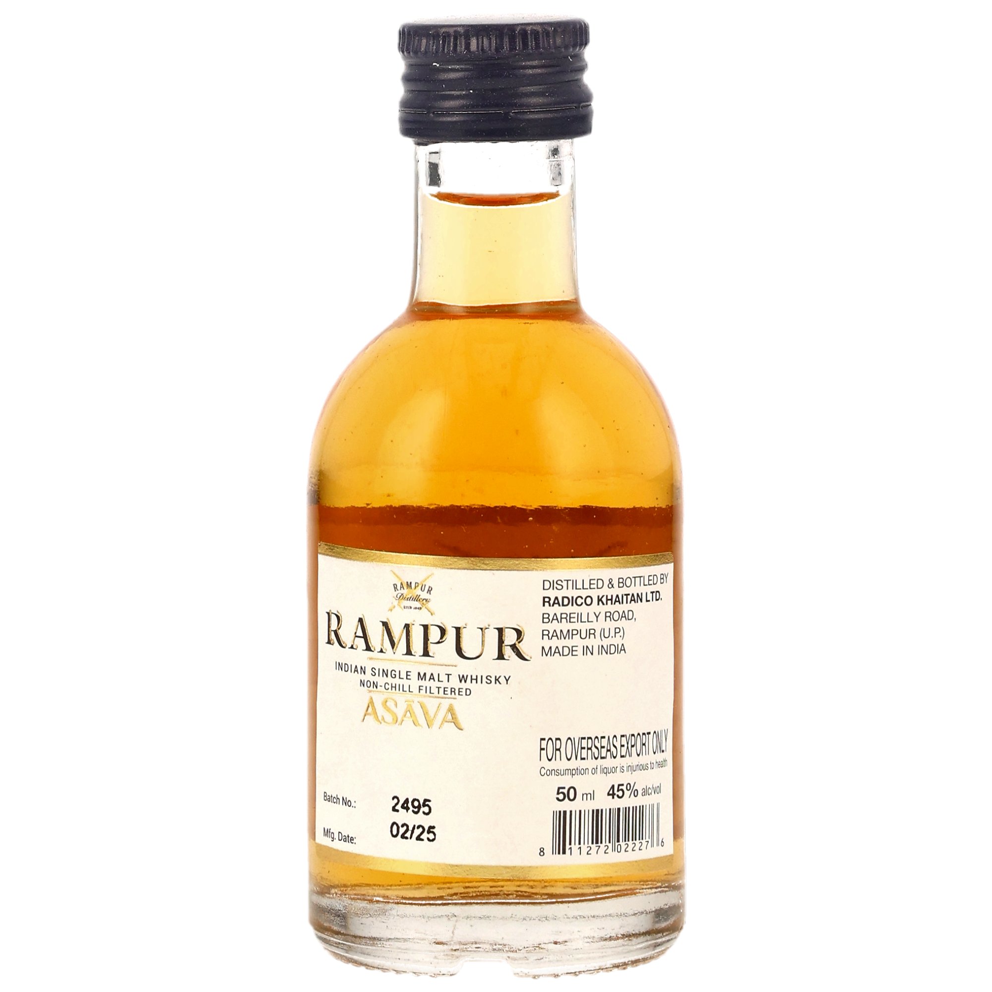 Rampur Single Malt Asava - Bourbon Barrels Red Wine Cask- Mini