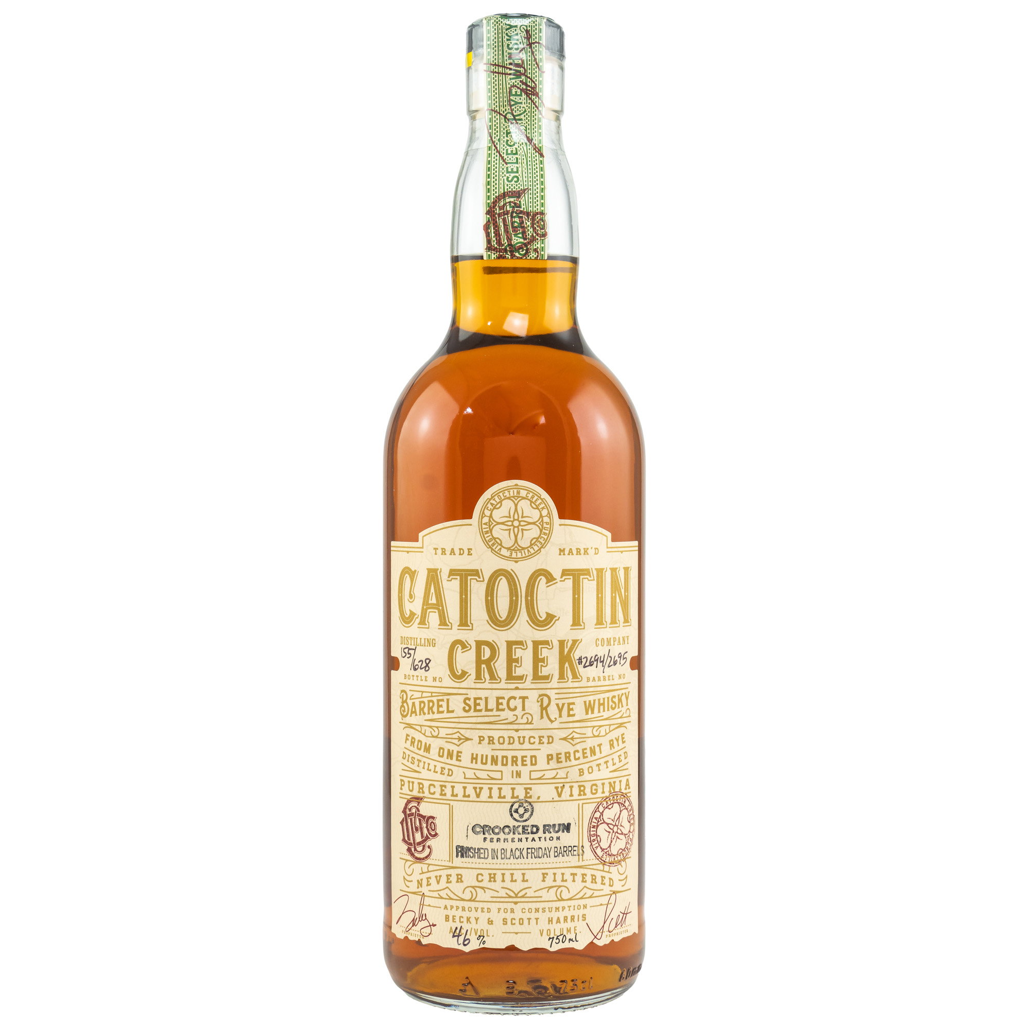 Catoctin Creek Black Friday Barrel Select Rye Whisky 46%